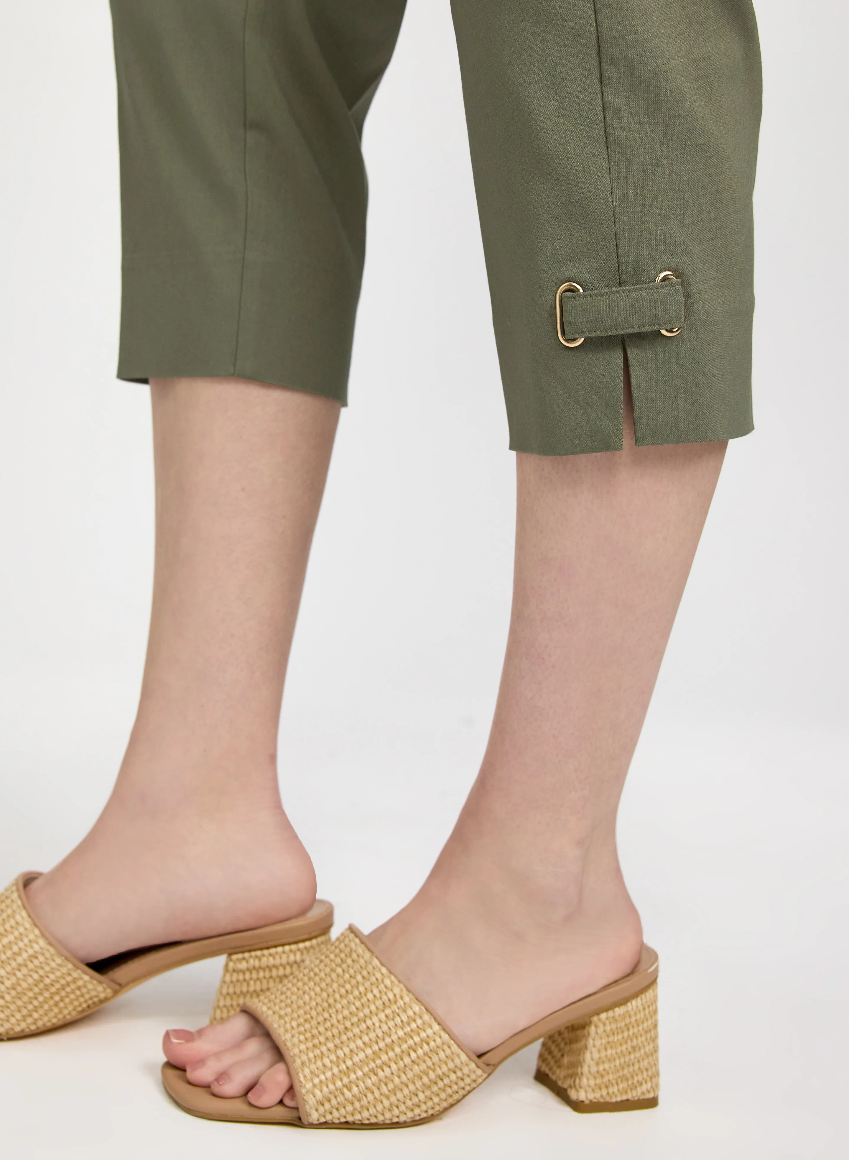 Slim-Leg Bengaline Capris - Image 2