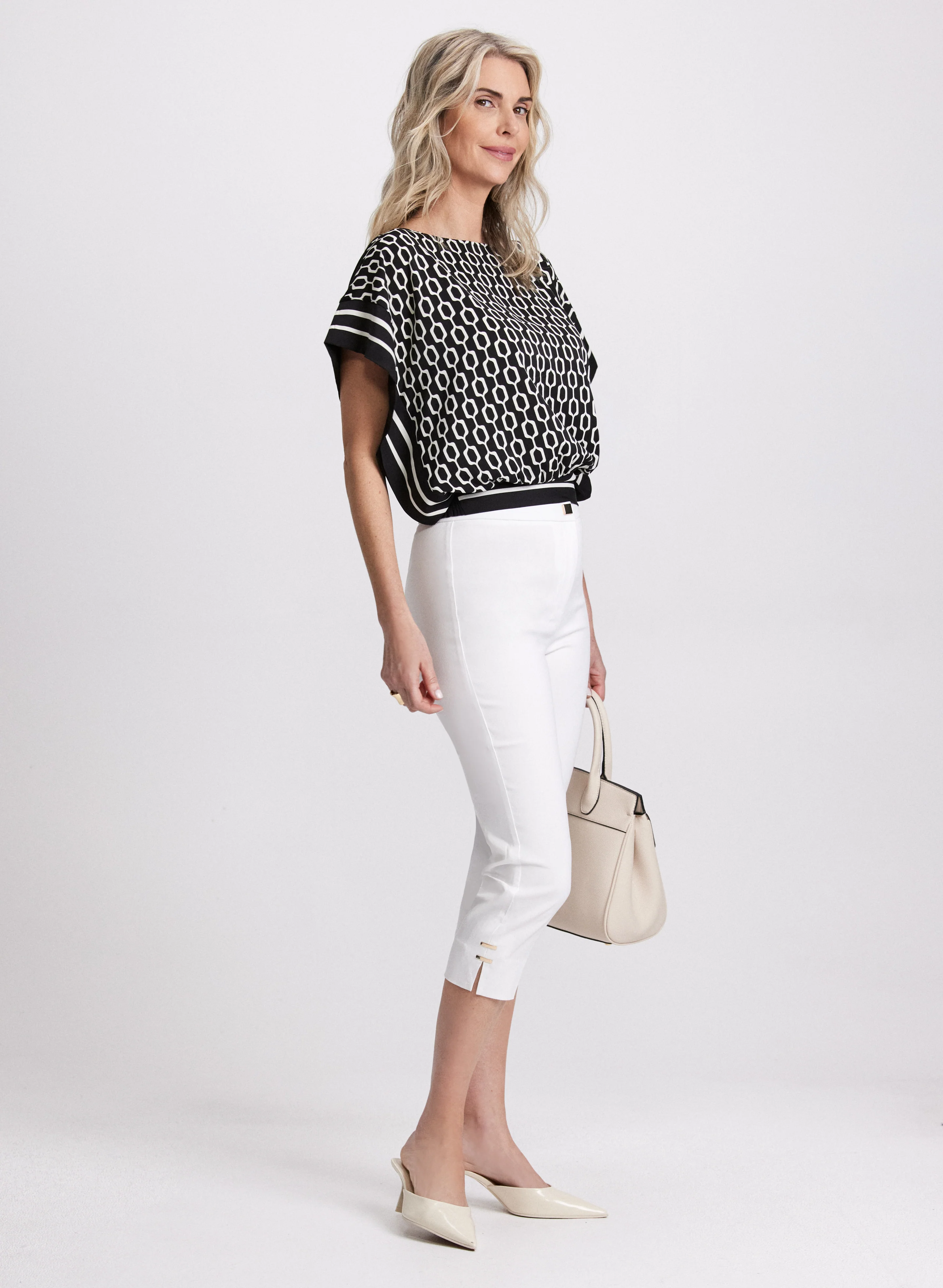 High-Rise Bengaline Capris - Image 4