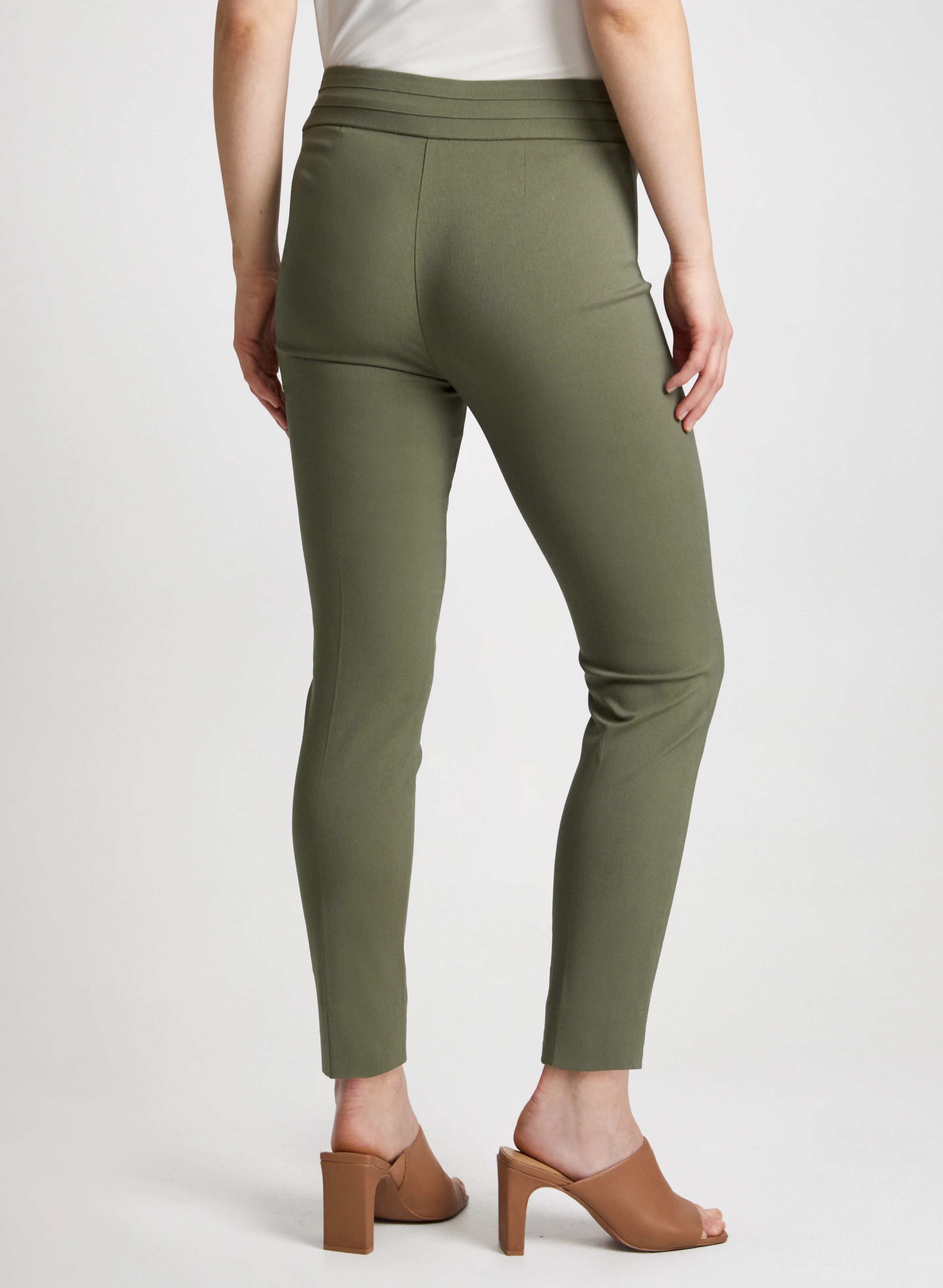 Slim Leg Pull-on Bengaline Pants - Image 2