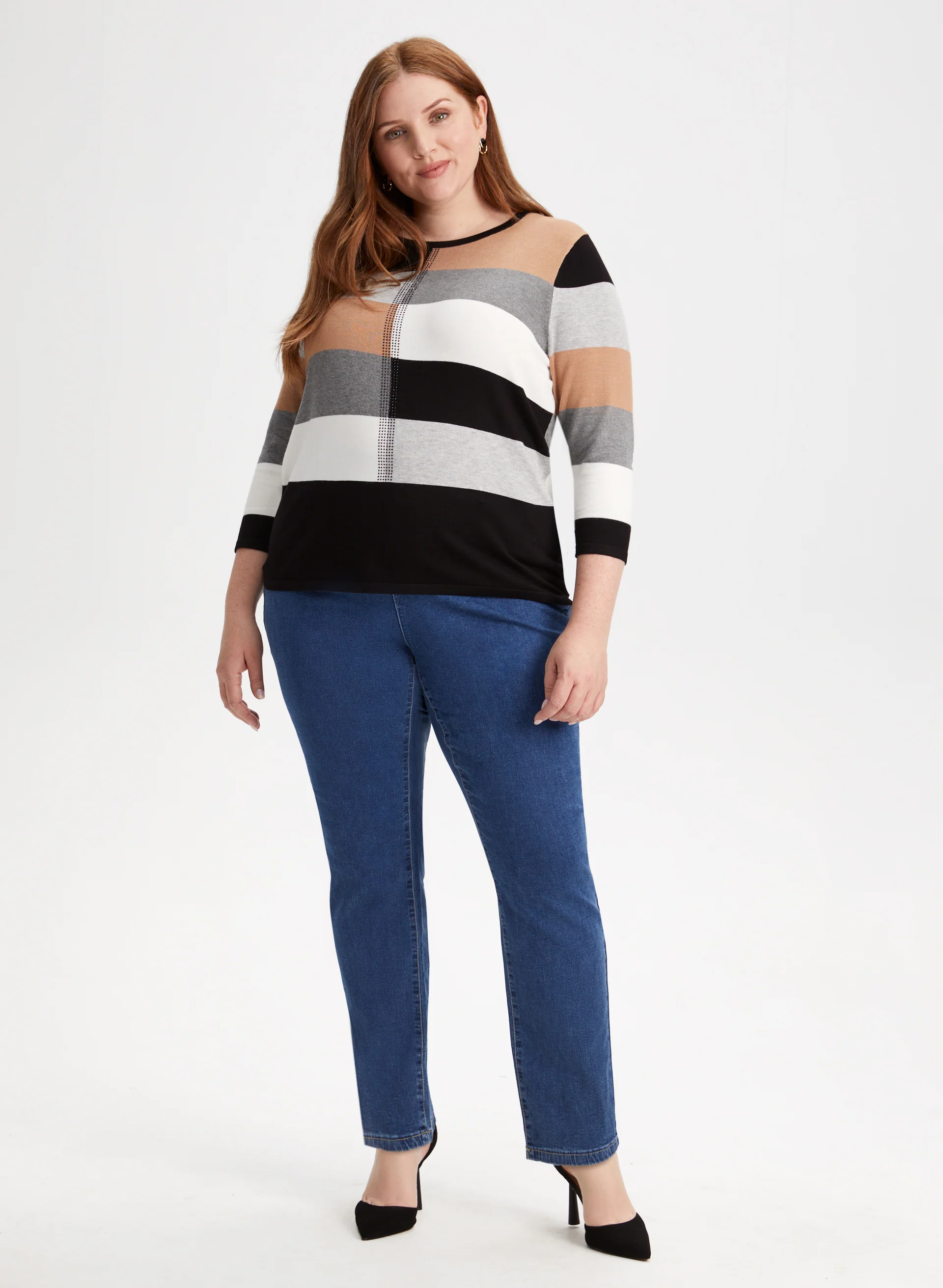 Straight Leg Pull-On Jeans - Image 3