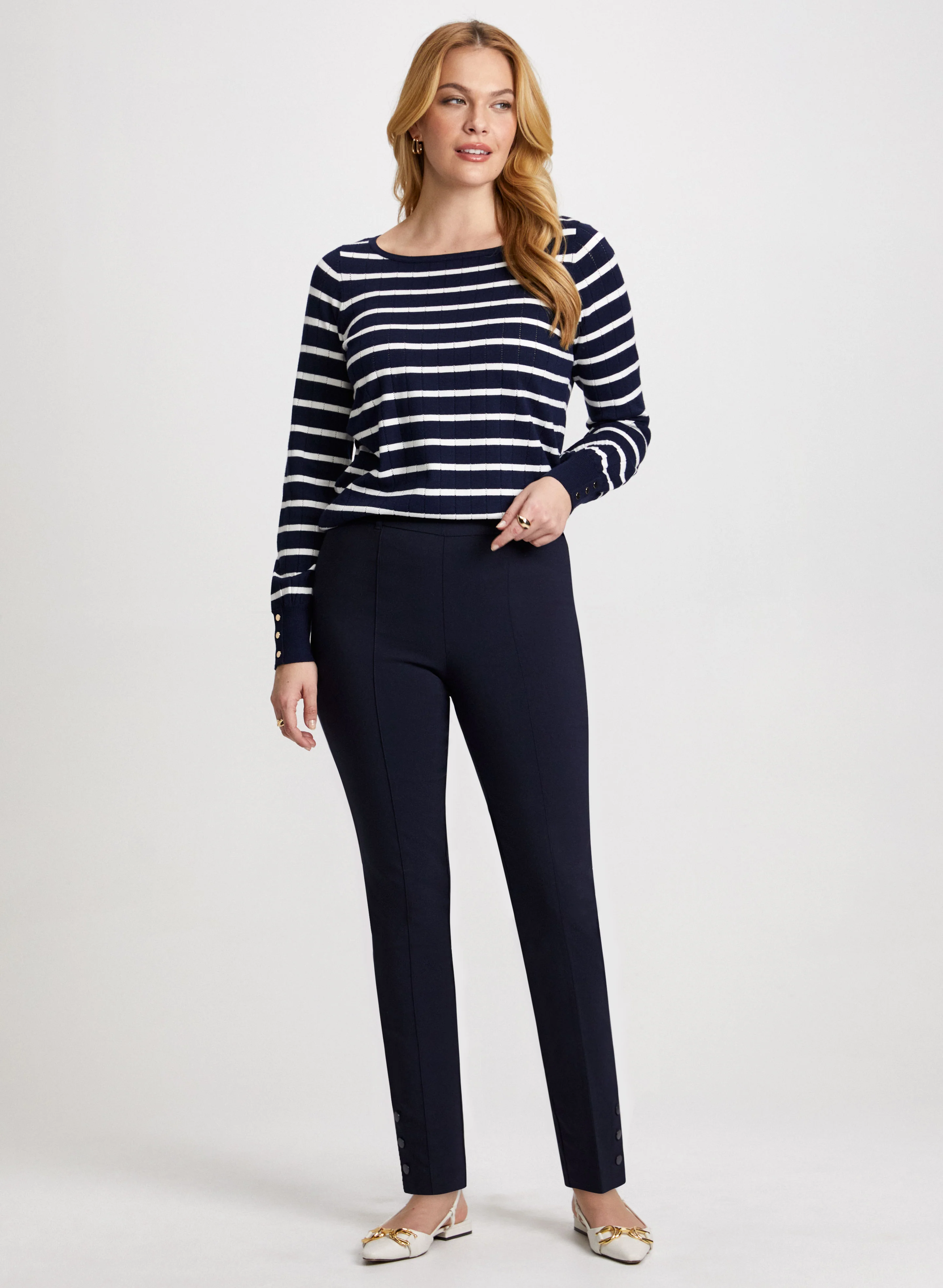 Slim Pull-On Ankle Pants - Image 4