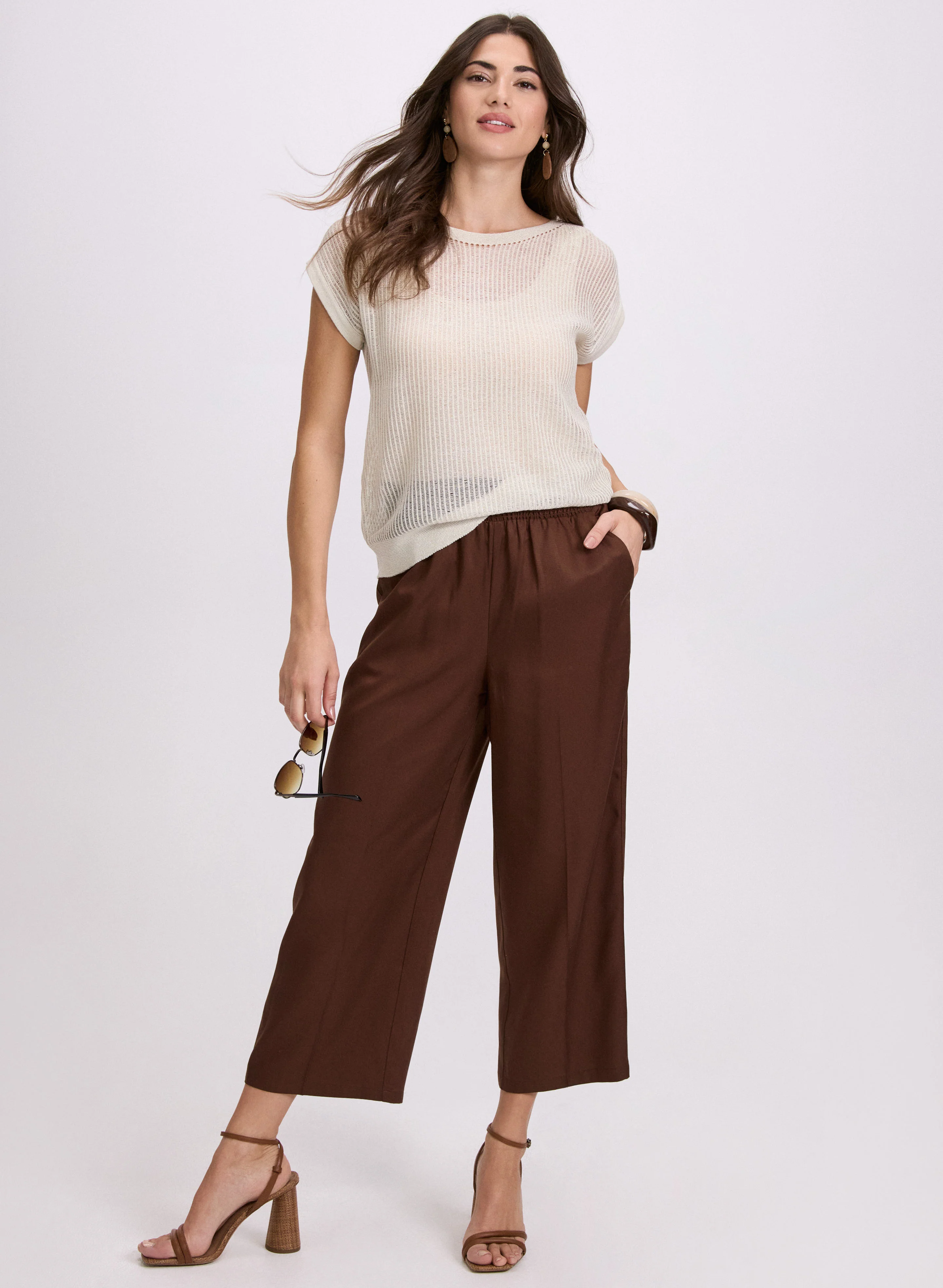 Smocked Waist Culottes - Image 3