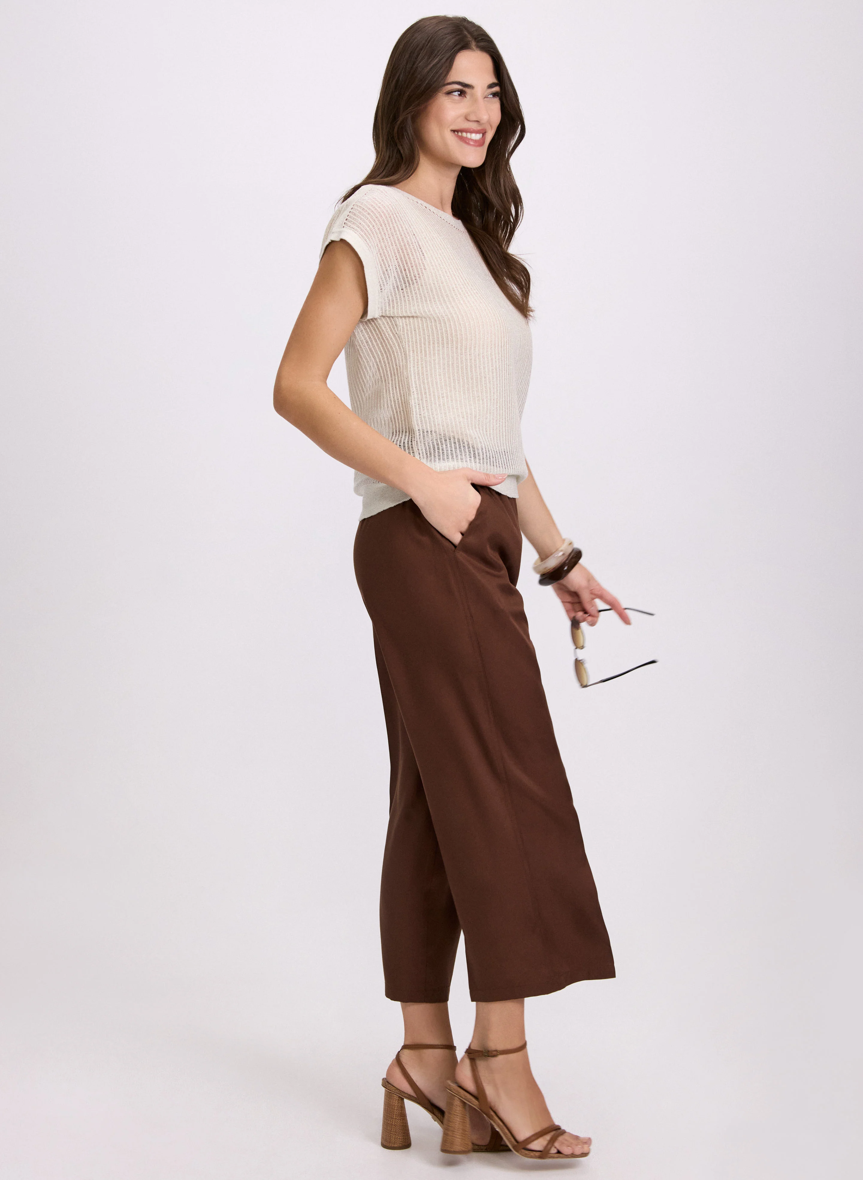 Smocked Waist Culottes - Image 4