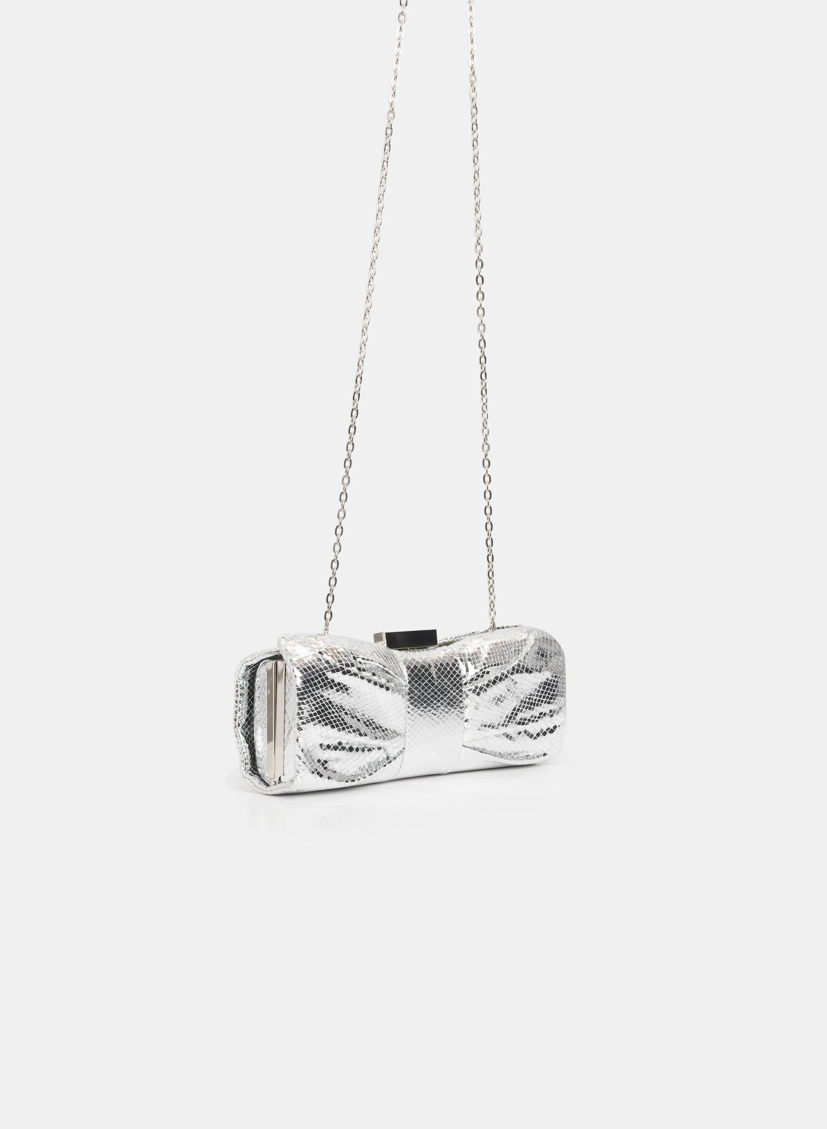 Snakeskin Bow Clutch - Image 3
