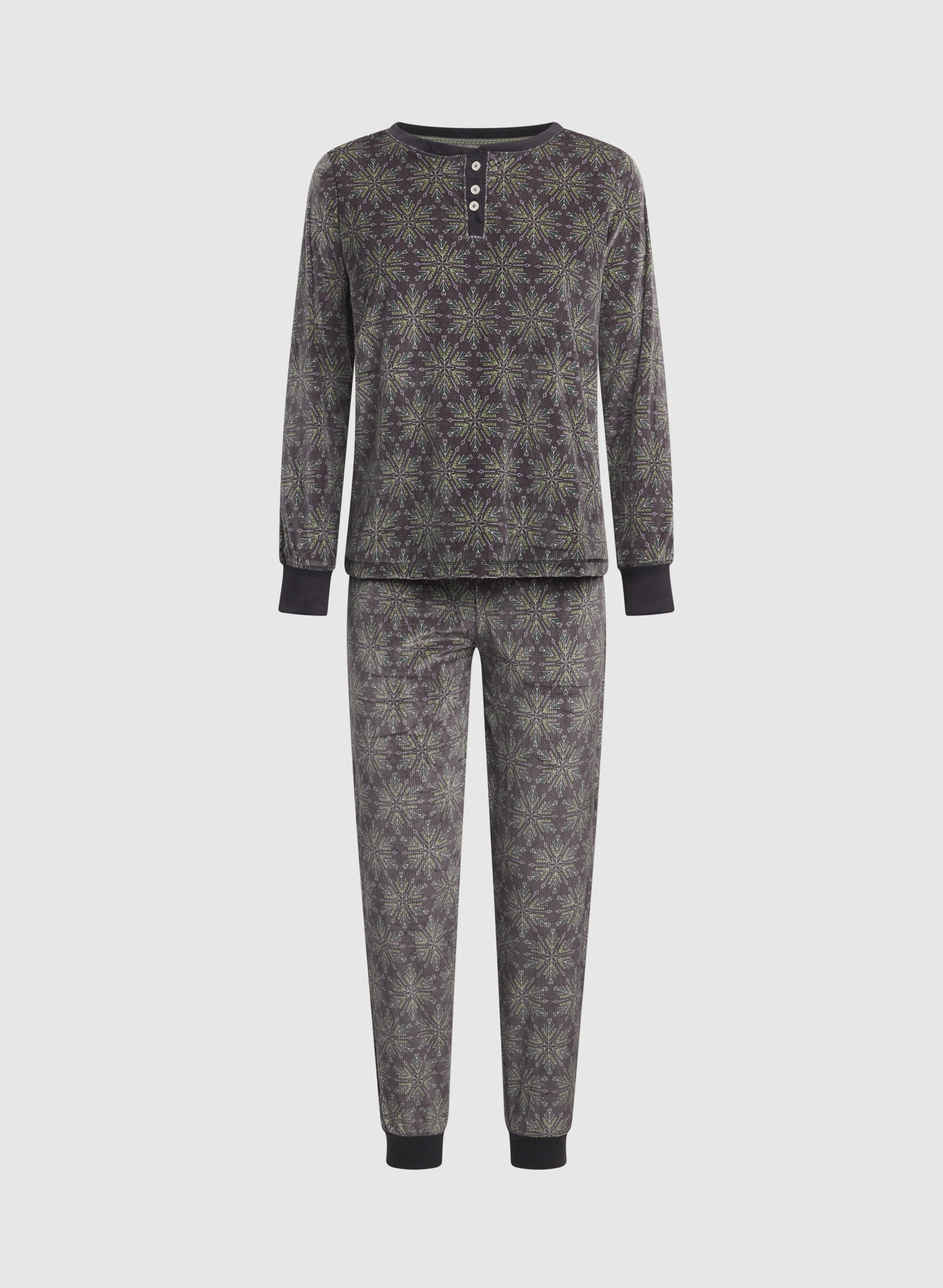 Snowflake Print Pyjama Set - Image 6