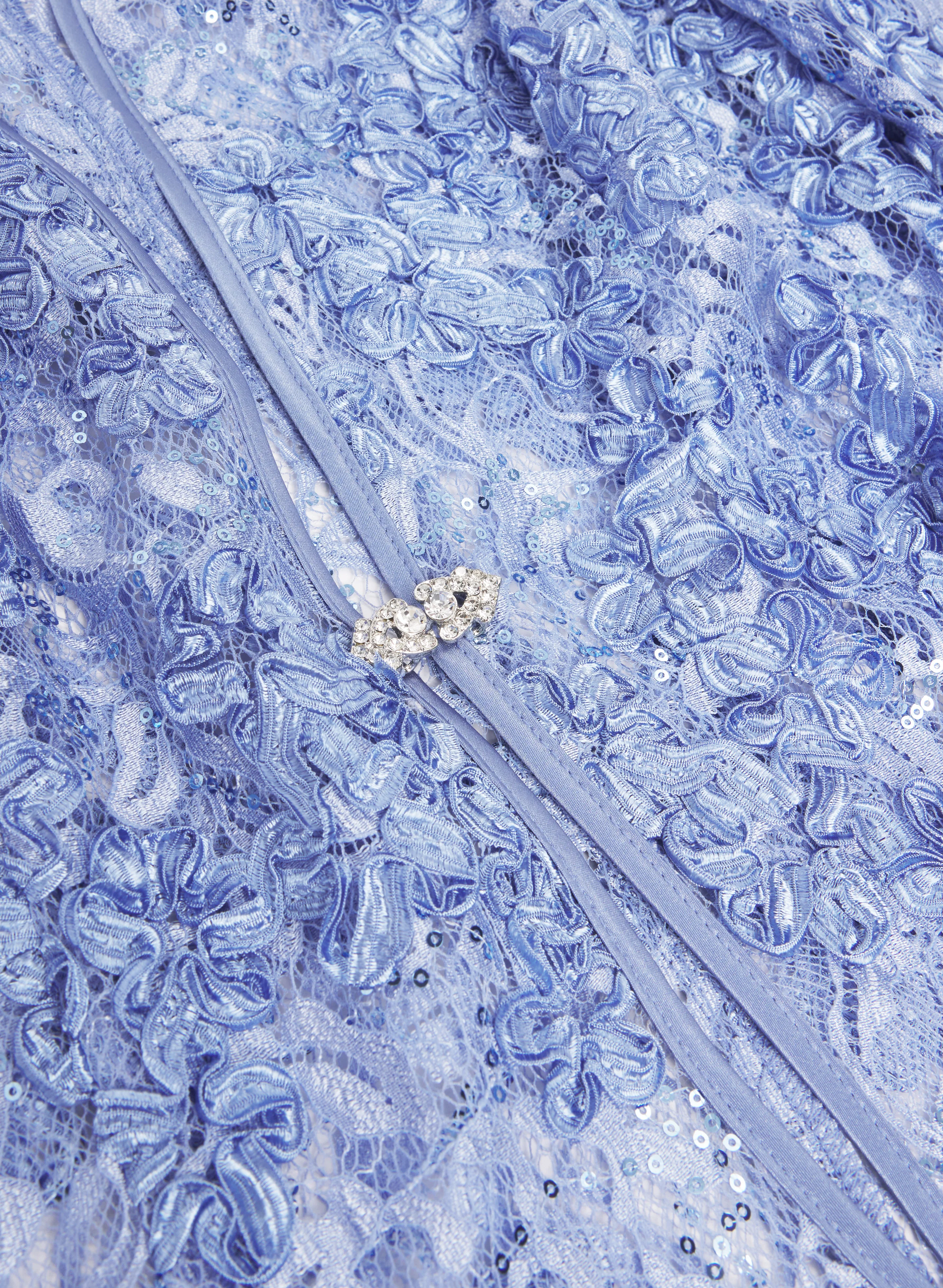 Soutache Jacket & Chiffon Dress Set - Image 7