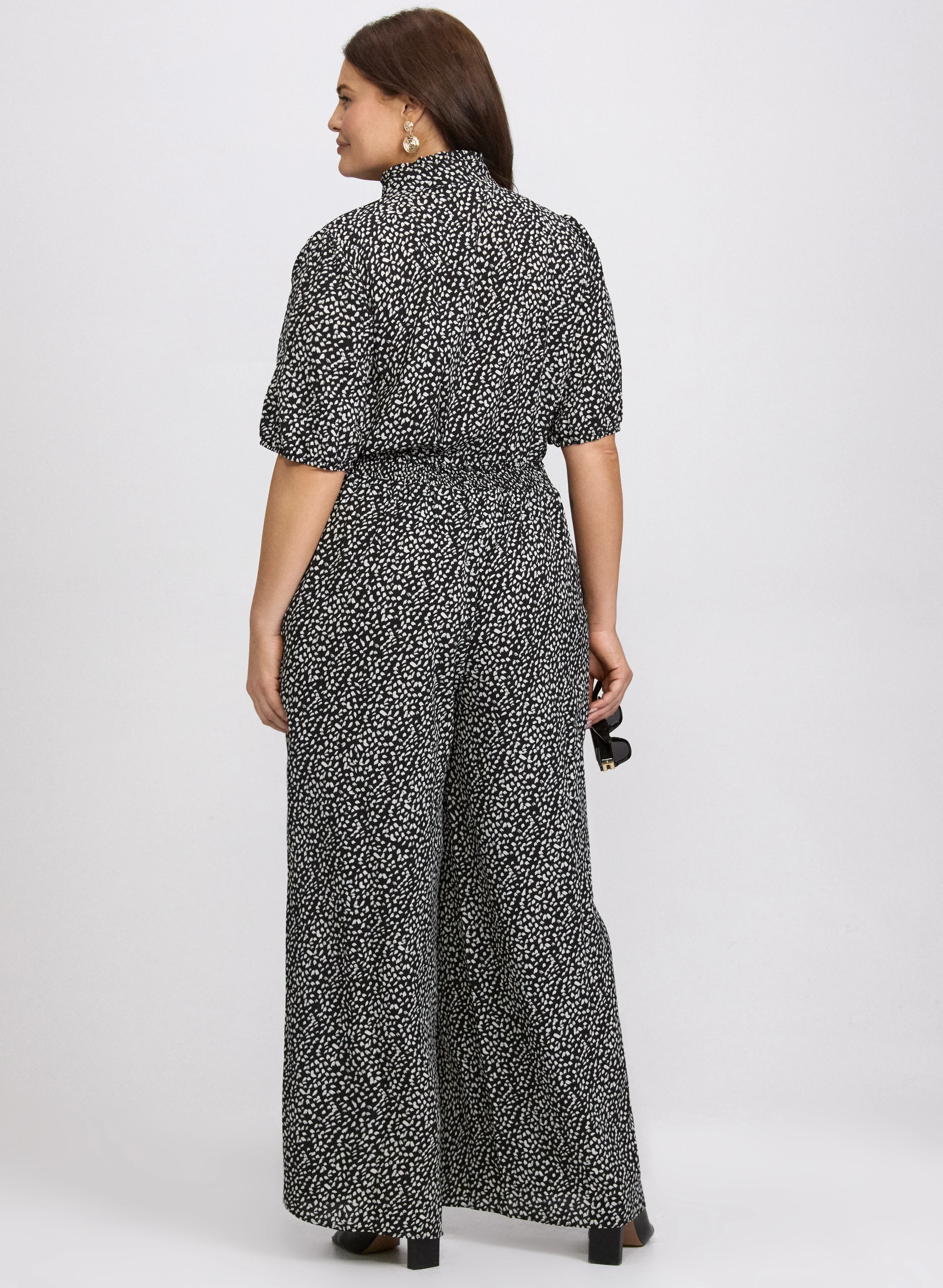 Speckled Print Jumpsuit - Image 4
