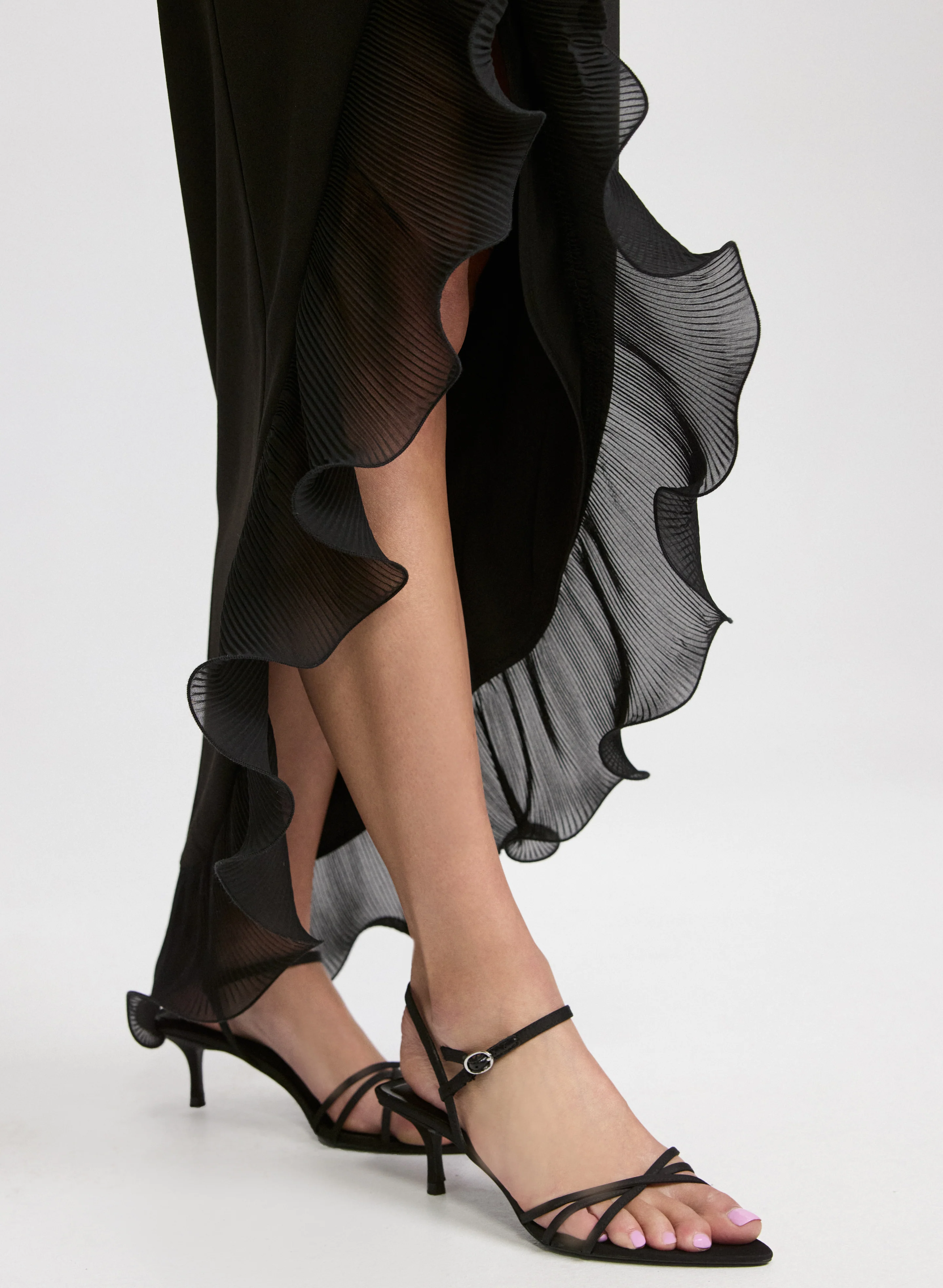 Spiral Flounce Hem Dress - Image 5