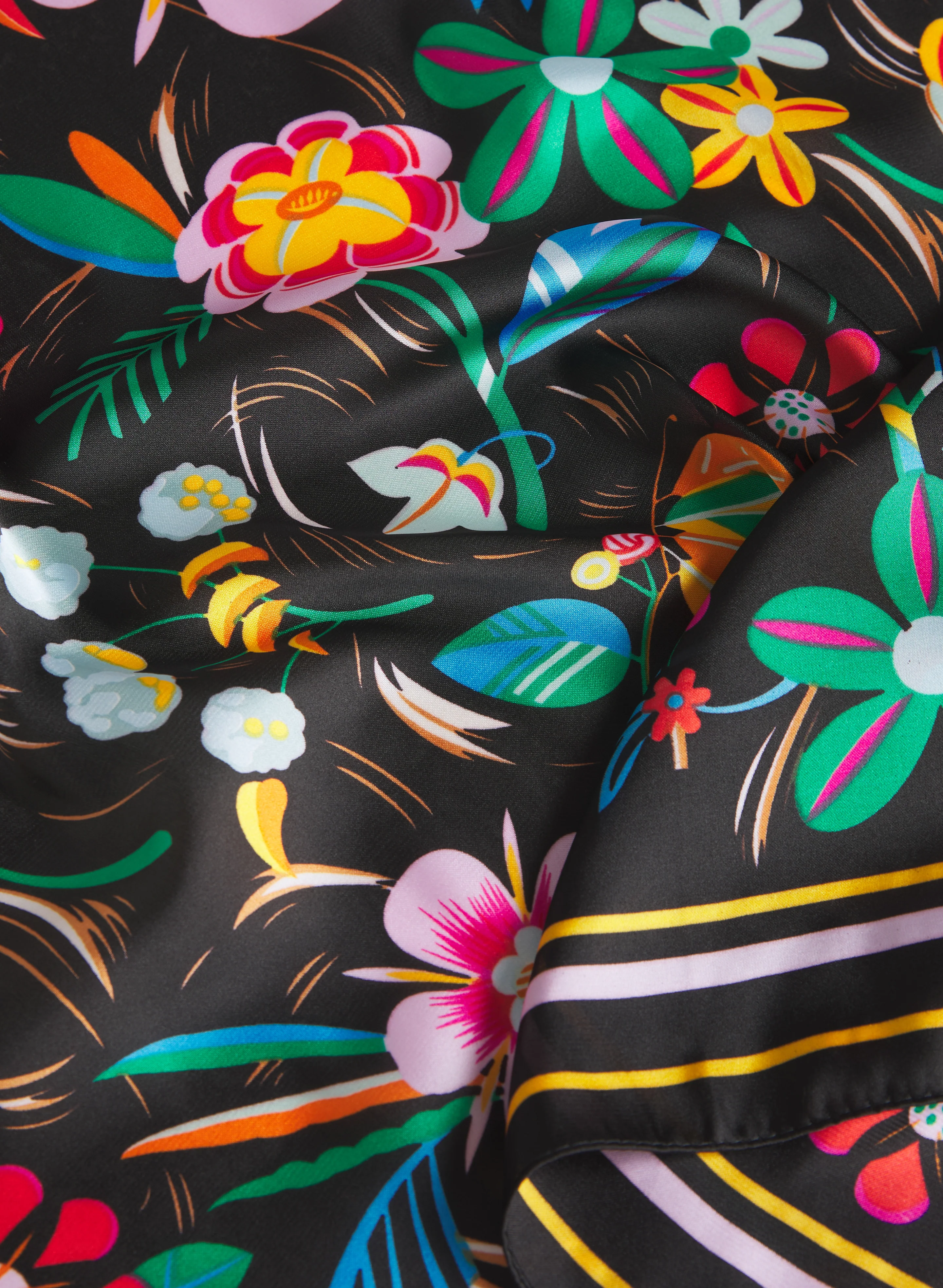 Square Floral Scarf - Image 2