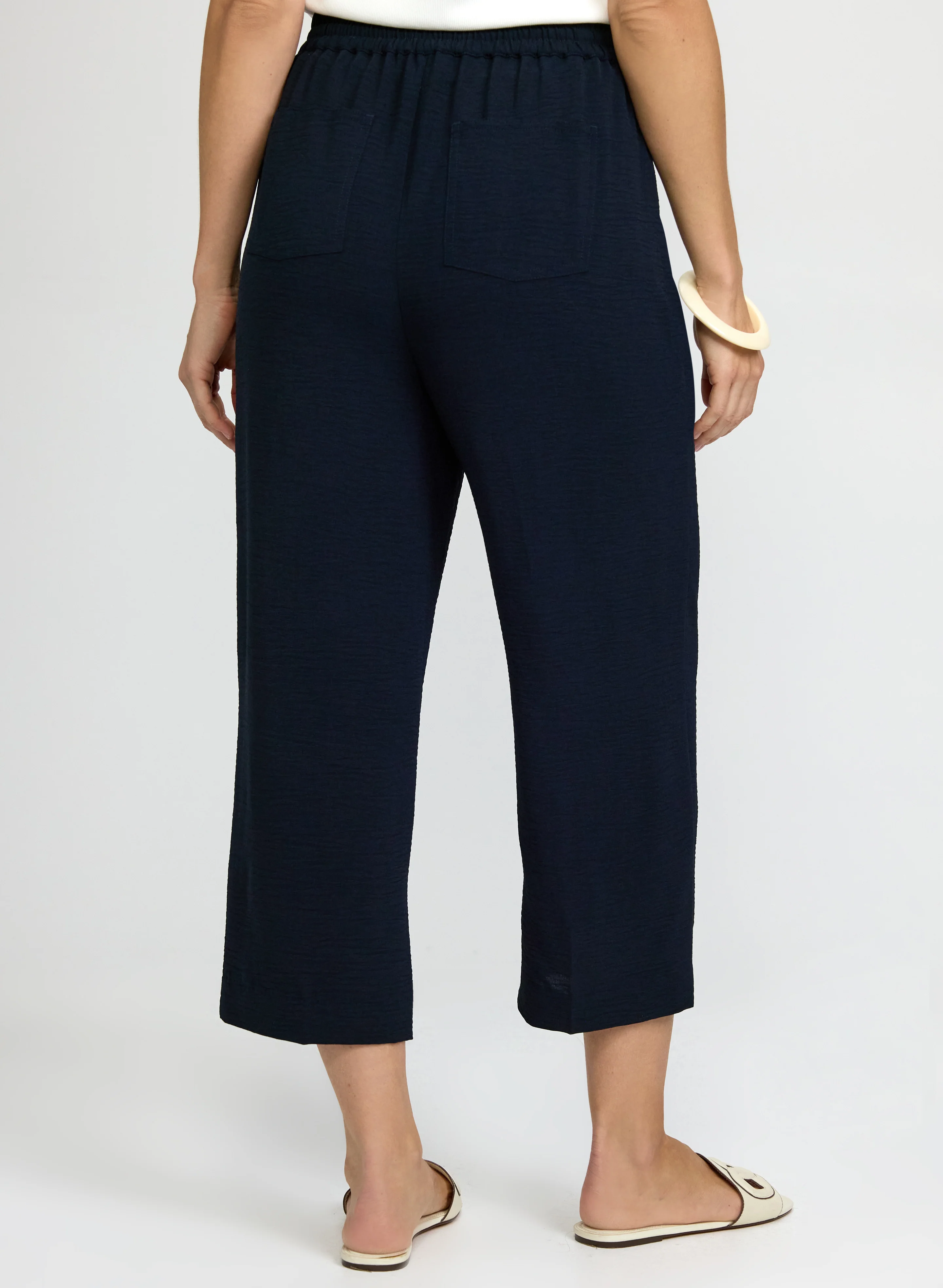 Straight-Leg Crinkle Capris - Image 2