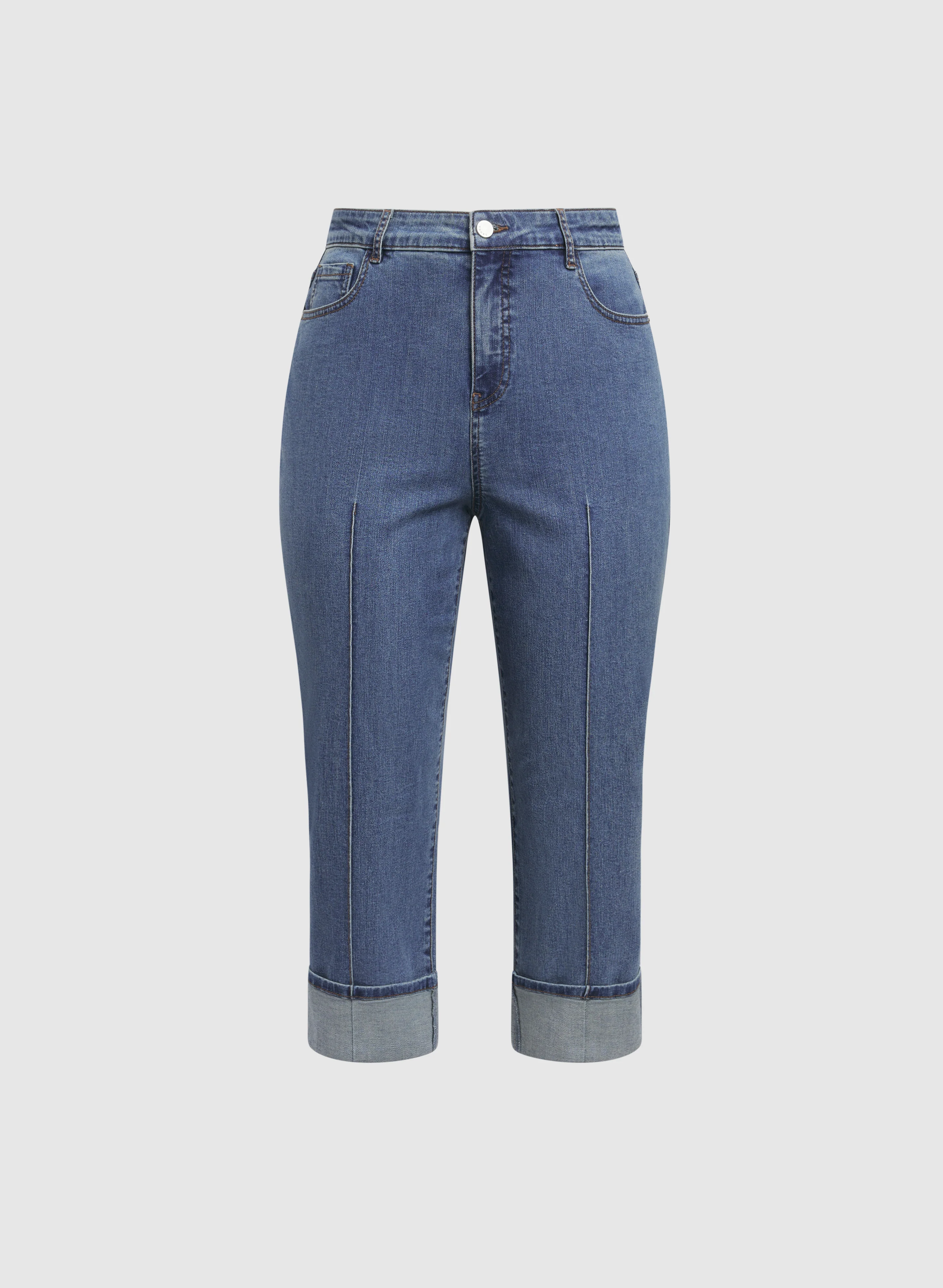 Straight-Leg Denim Capris - Image 6