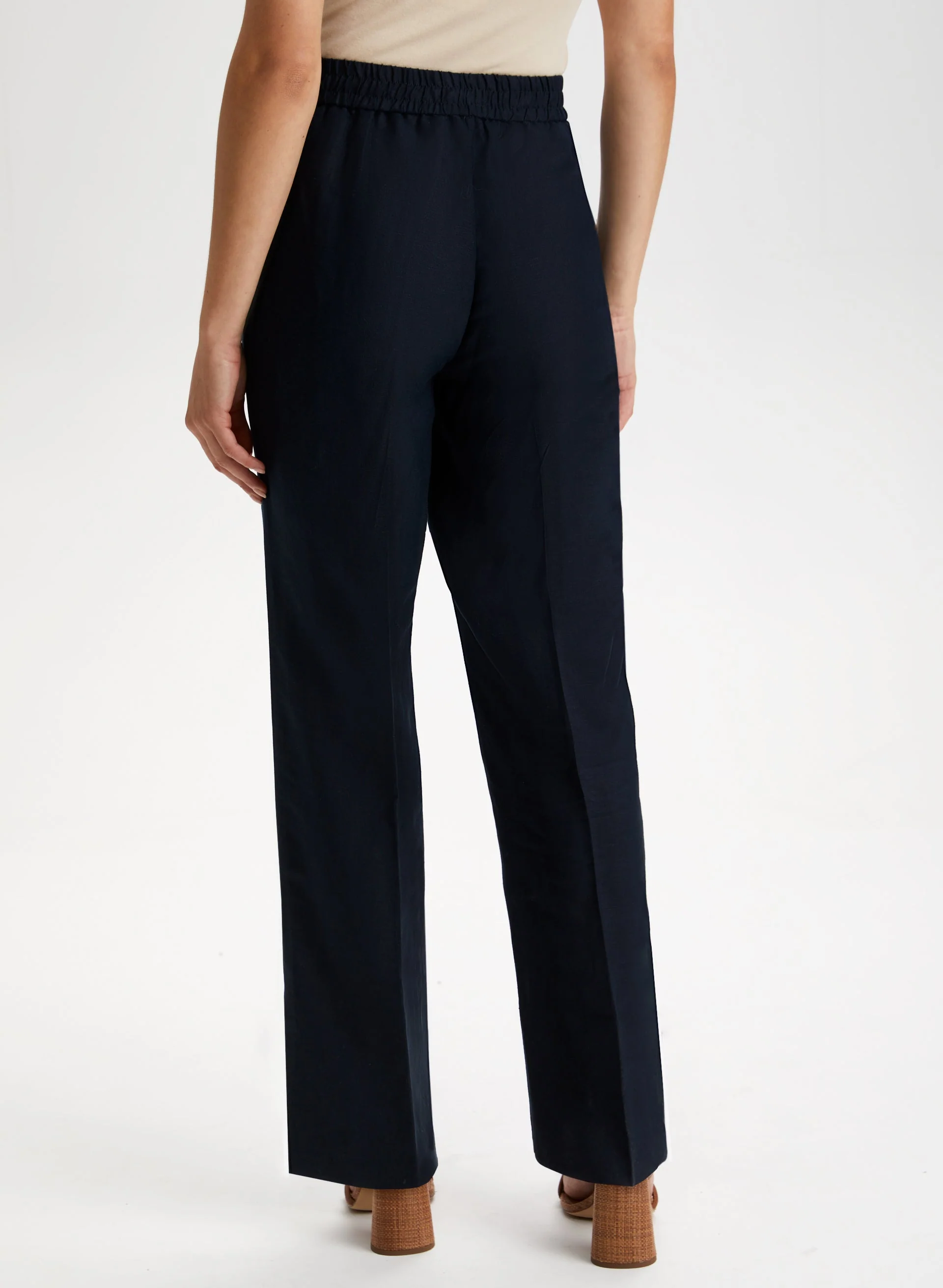 Straight Leg Linen Pants - Image 2