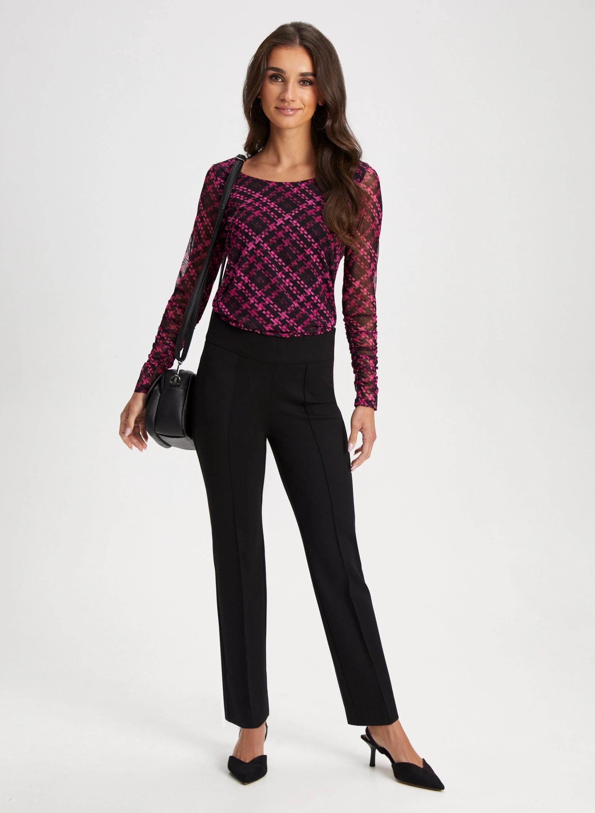 Straight Leg Pull-On Pants - Image 3