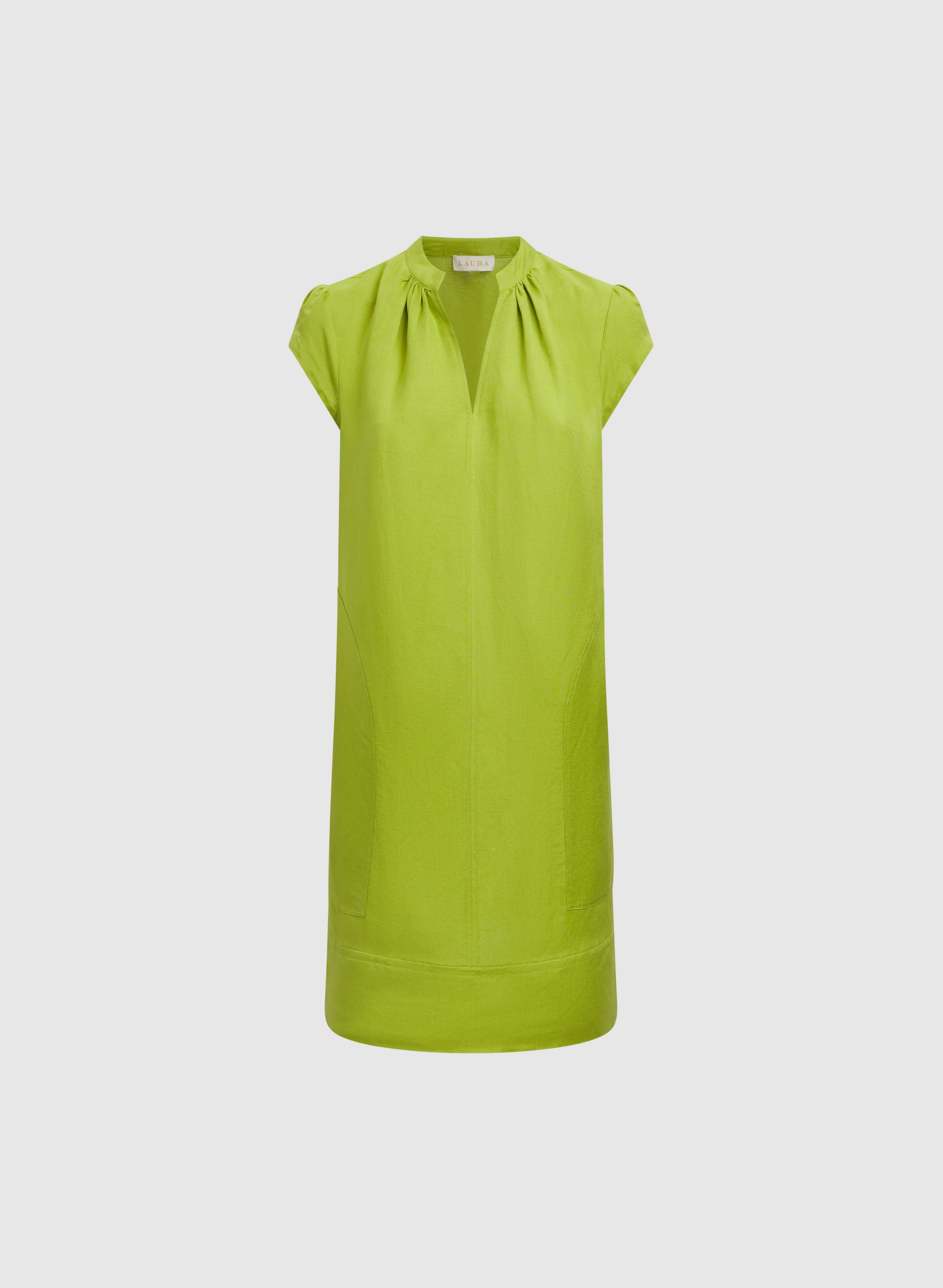 Straight Linen-Blend Dress - Image 5