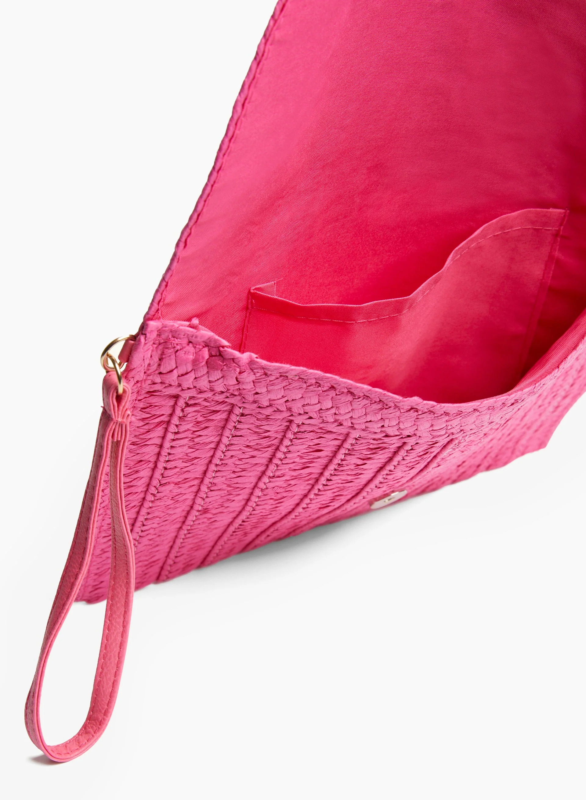 Straw Pom Pom Purse - Image 3