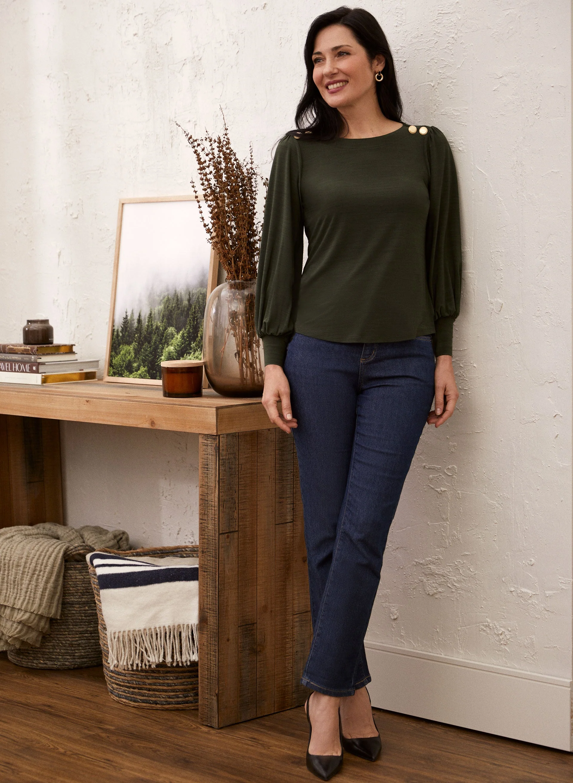 Stretch Slim Leg Jeans - Image 3