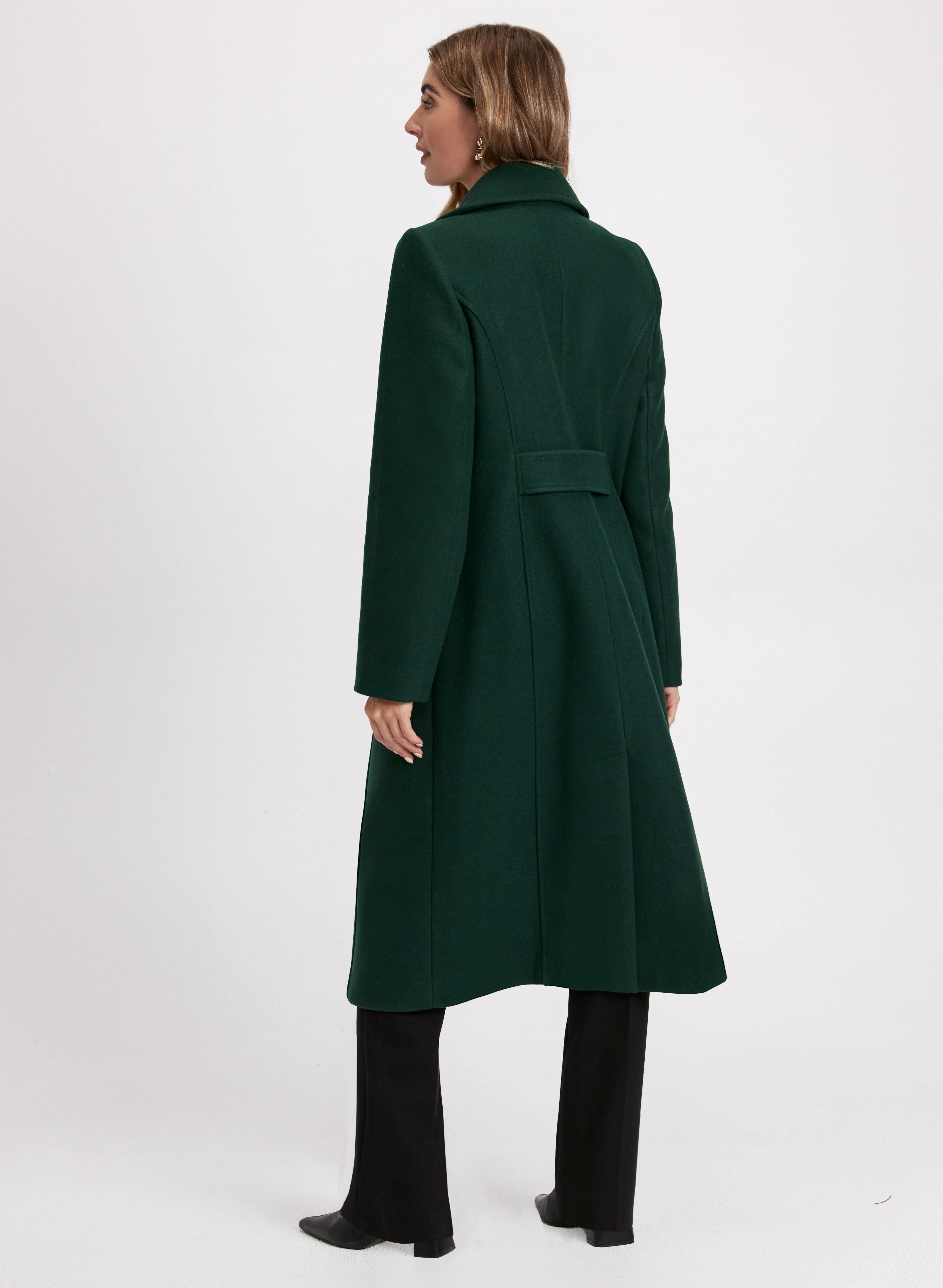 Stretch Wool Blend Coat - Image 3