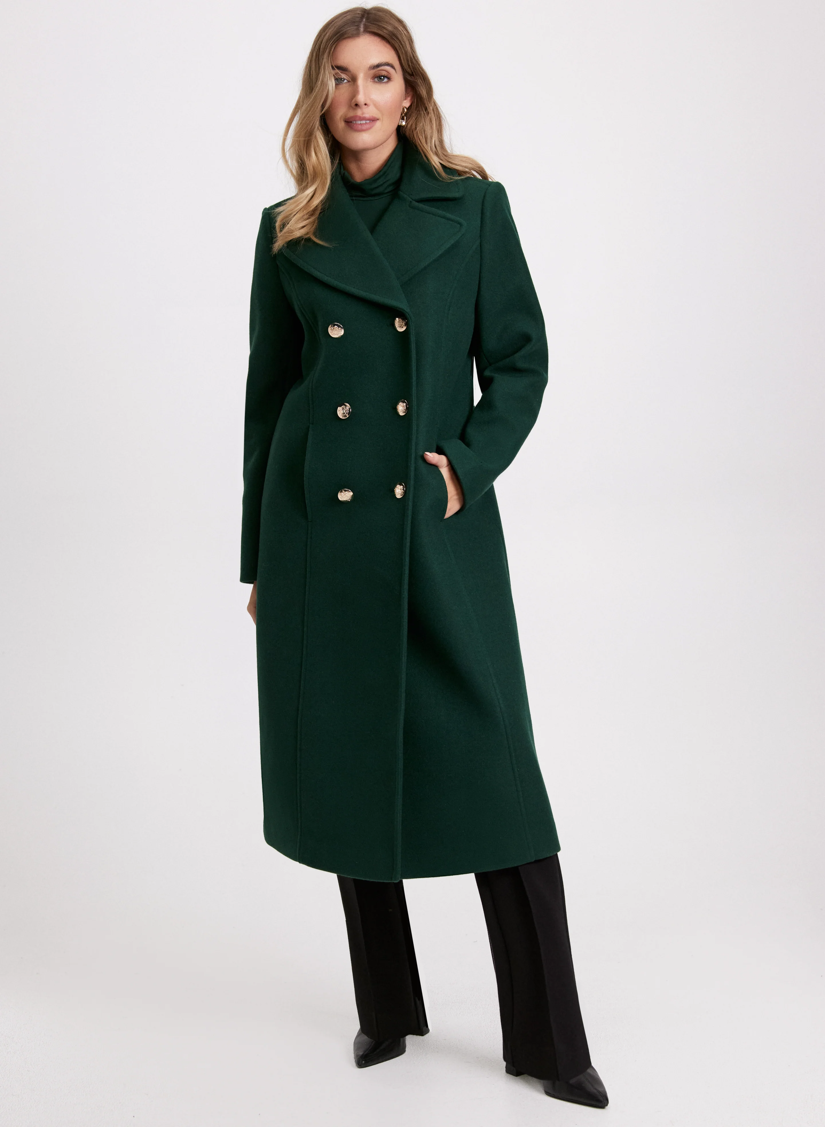 Stretch Wool Blend Coat - Image 4
