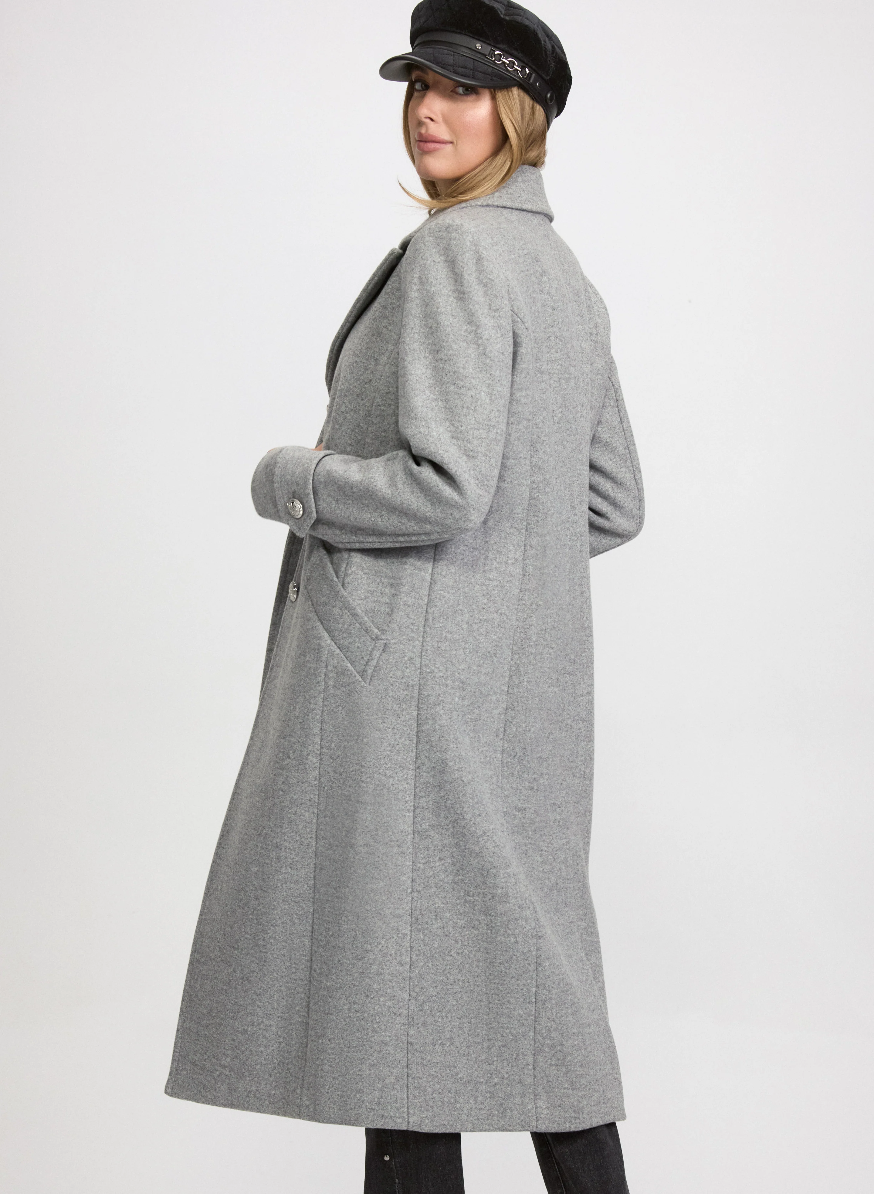 Stretch Wool-Blend Coat - Image 4