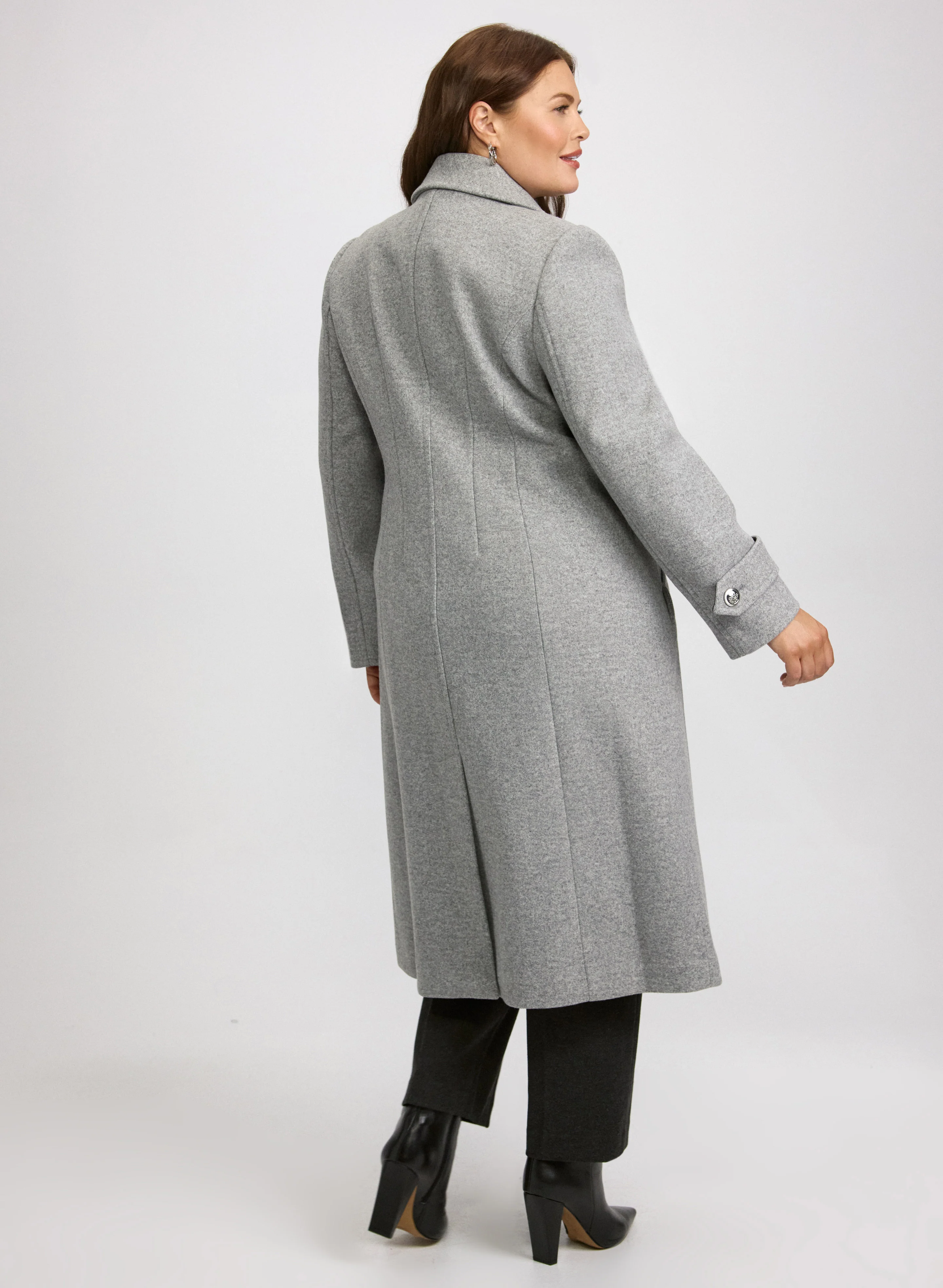 Stretch Wool-Blend Coat - Image 9