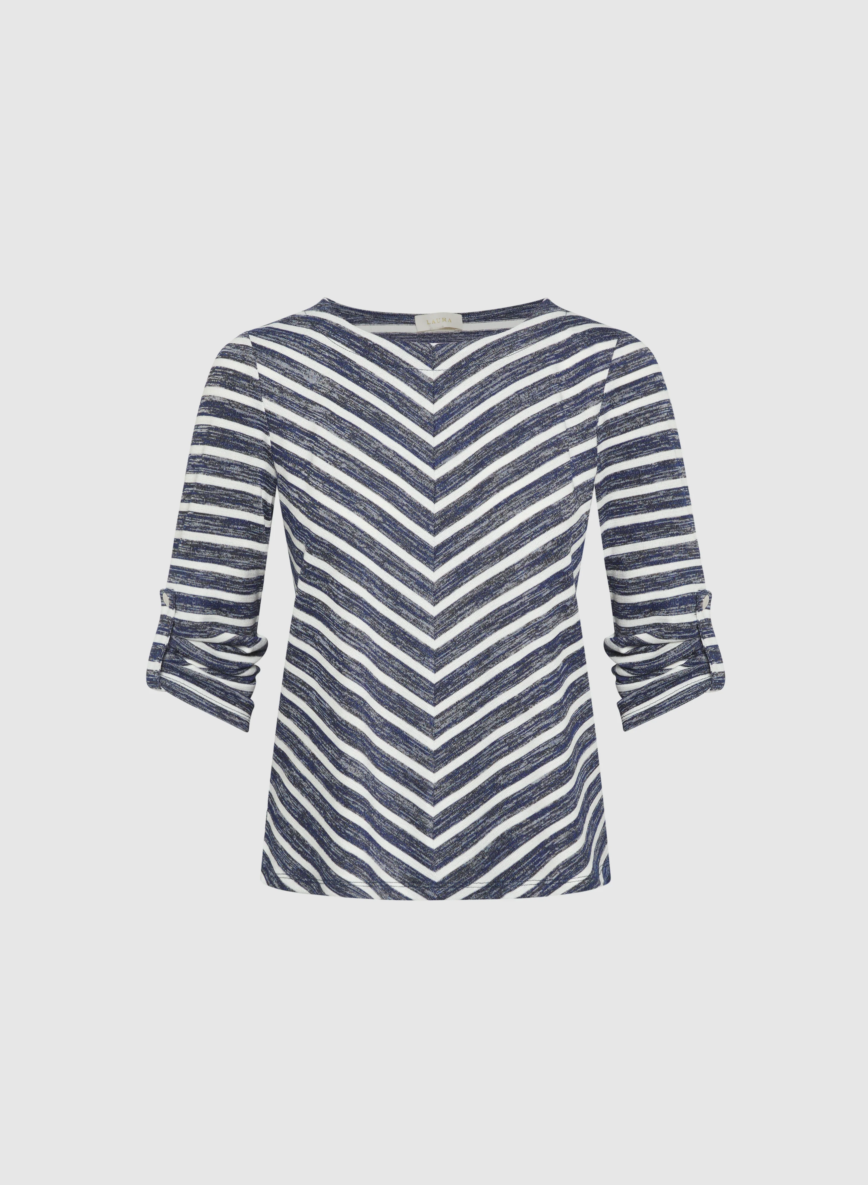Stripe 3/4 Sleeve Top - Image 8