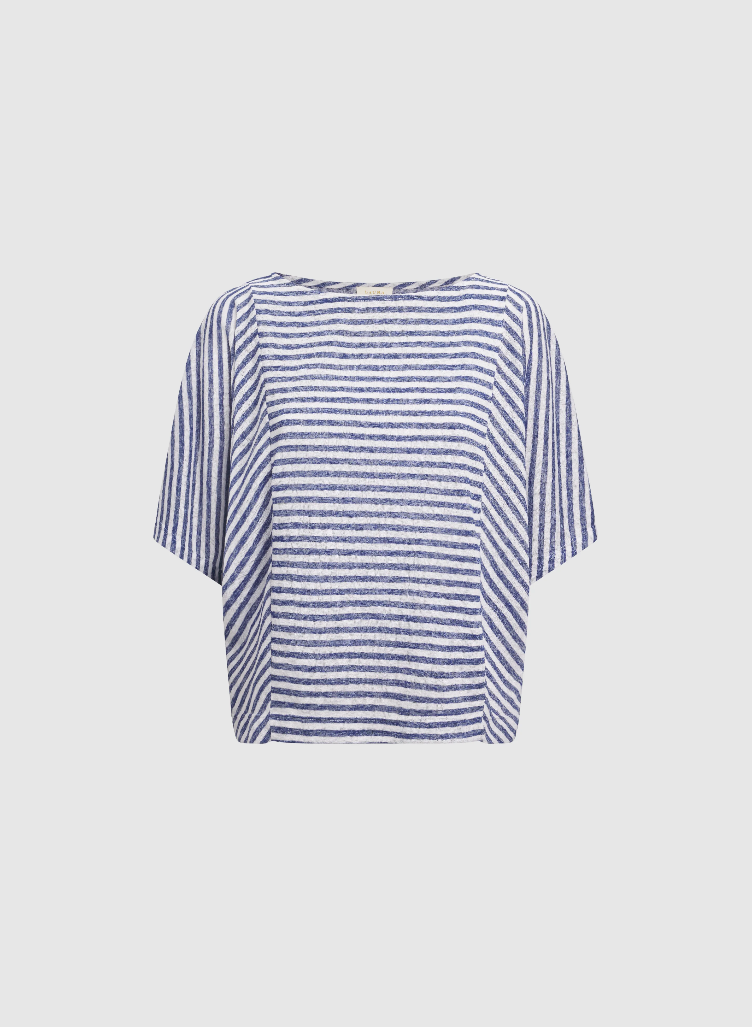 Stripe Boat Neck Top - Image 6