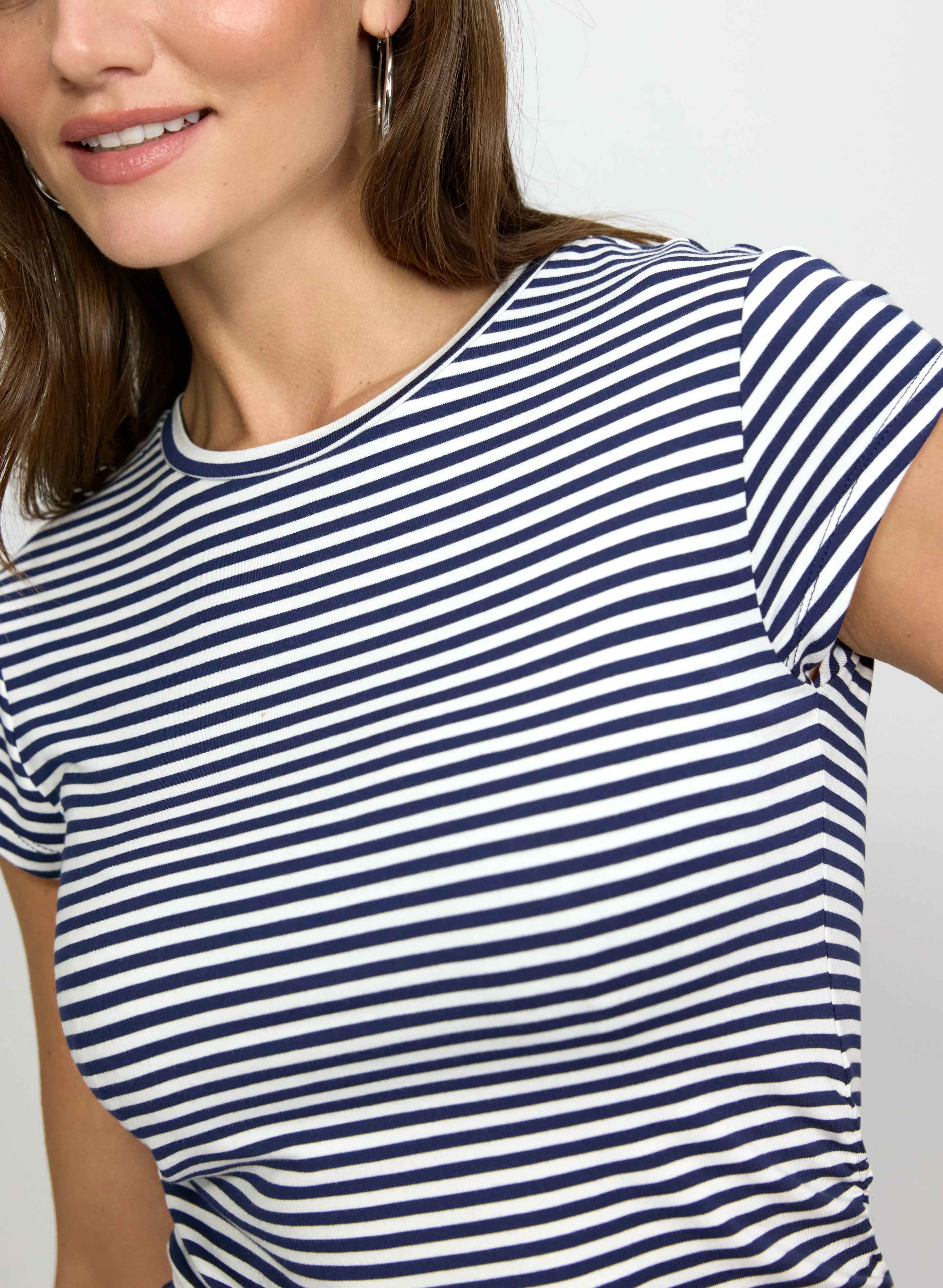 Stripe Crew Neck T-Shirt - Image 4