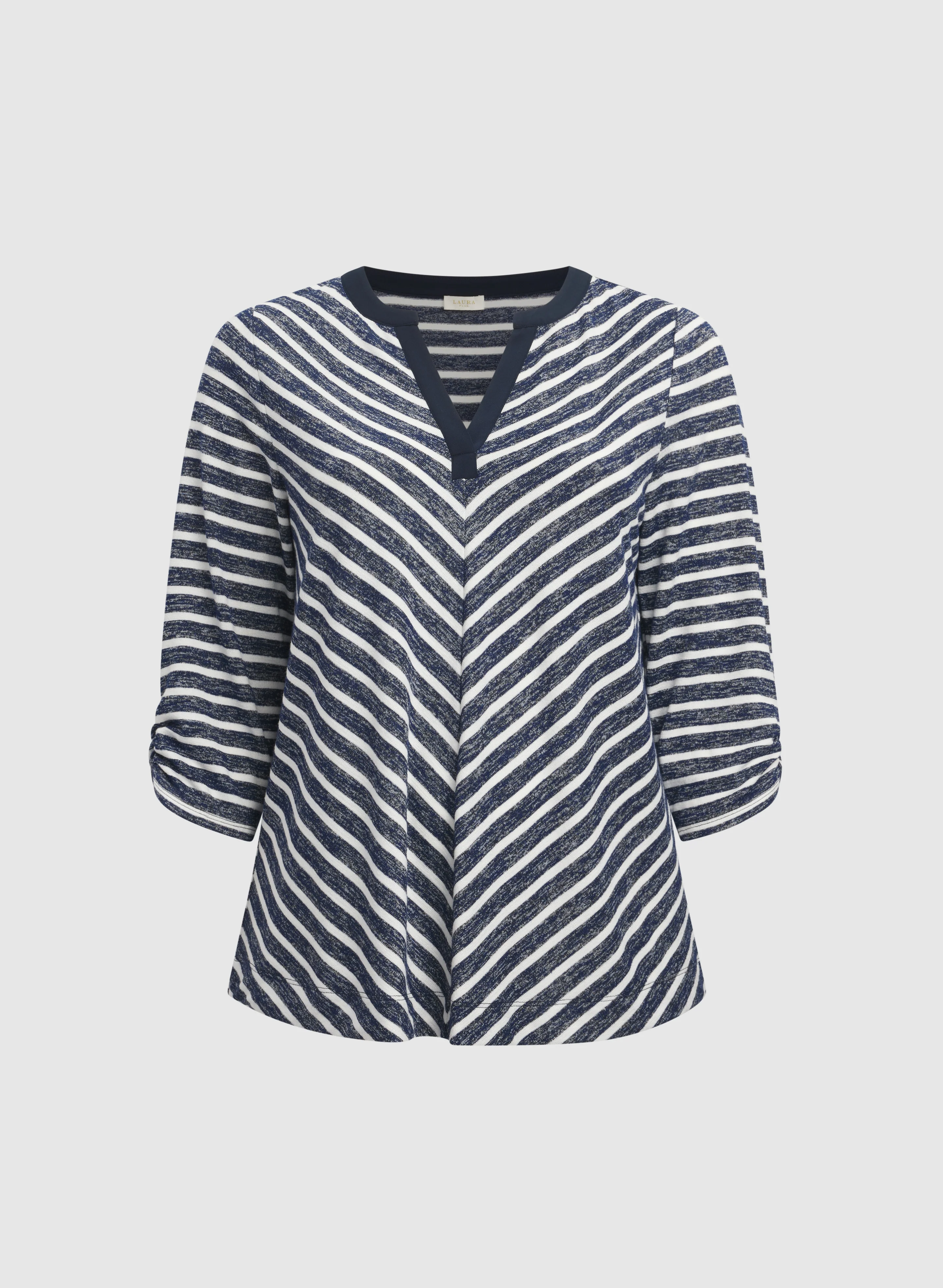 Stripe Elbow Sleeve Top - Image 6