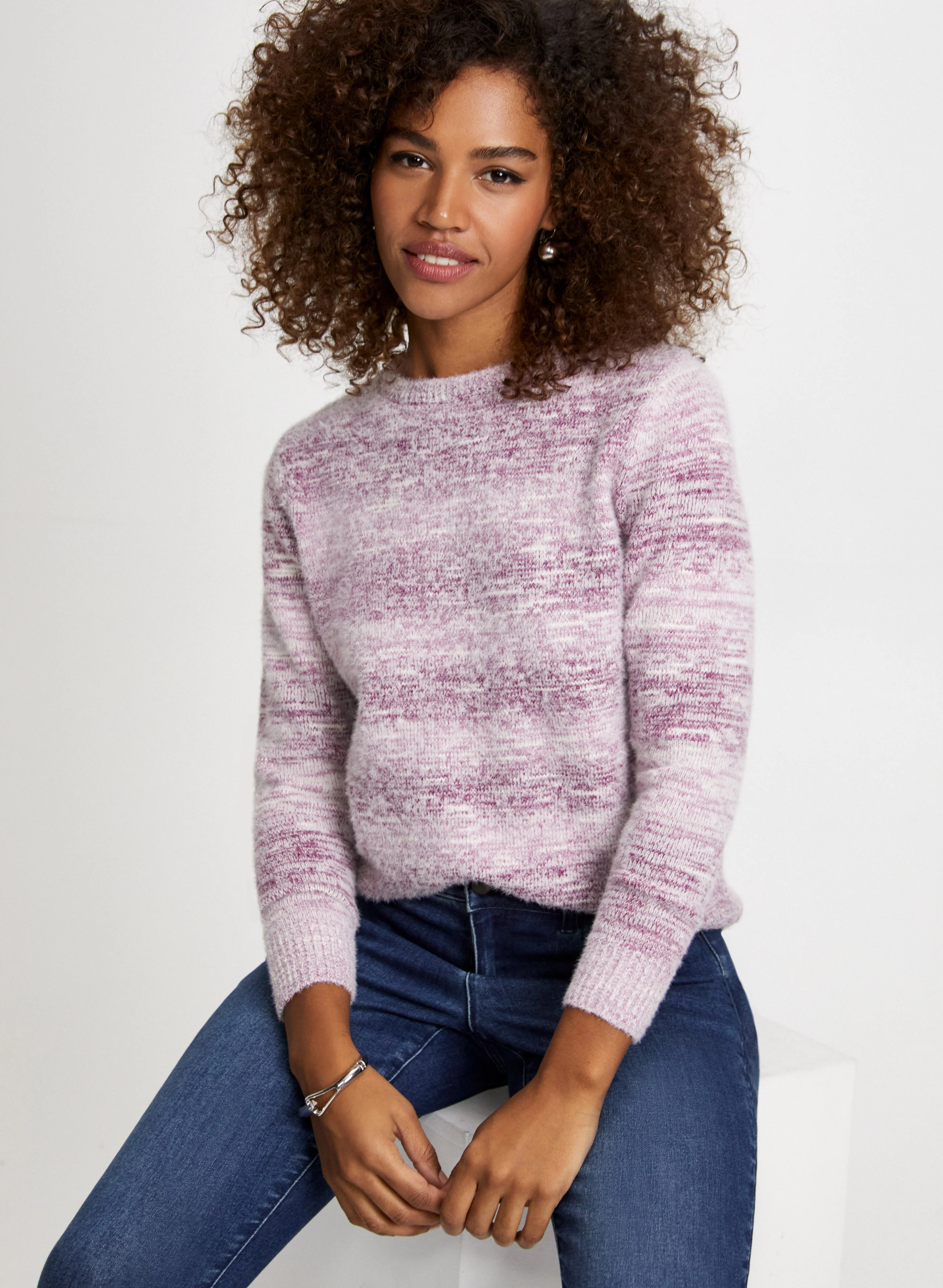 Stripe Gradient Motif Sweater - Image 5