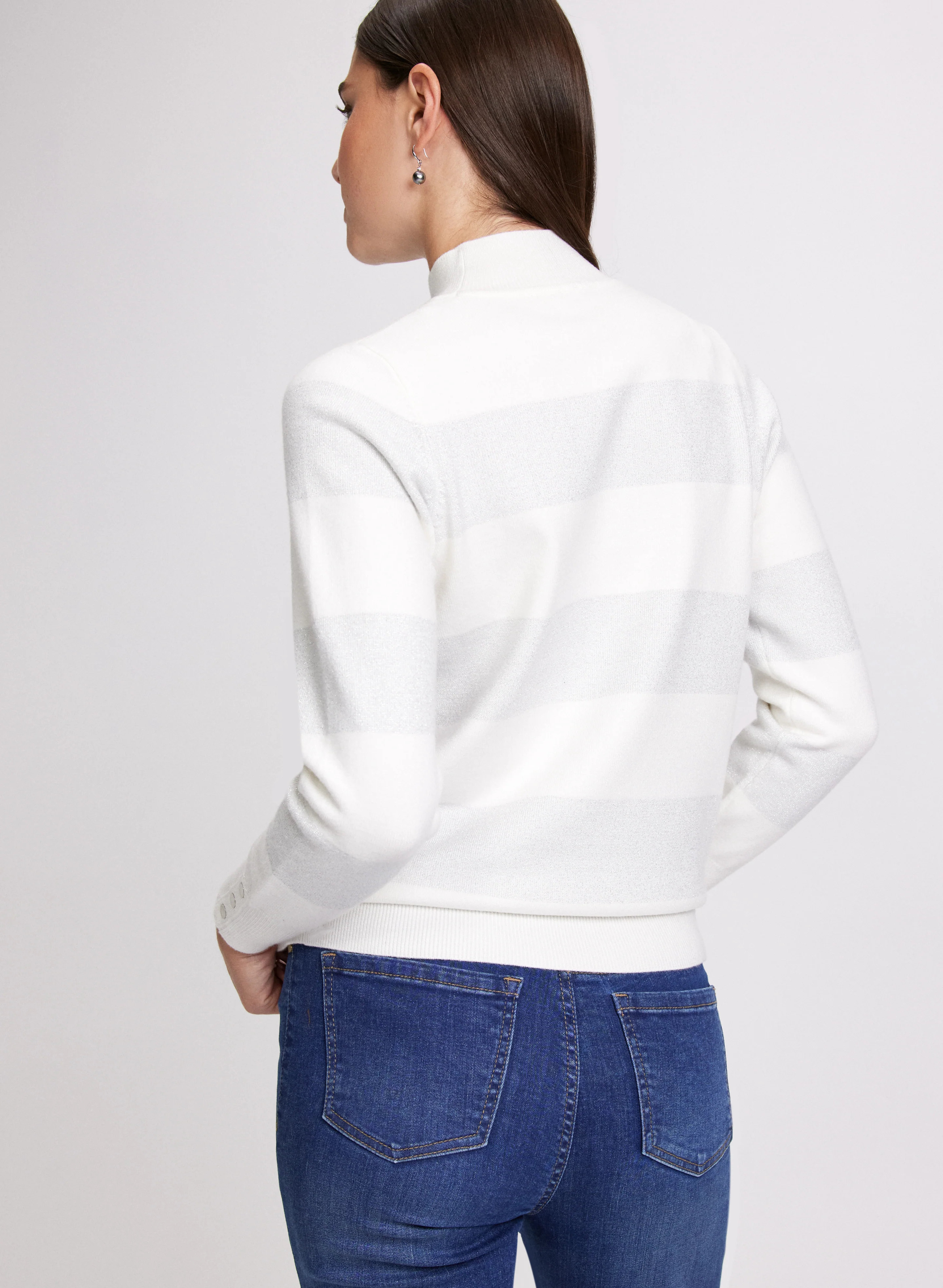 Stripe Lurex Sweater - Image 4