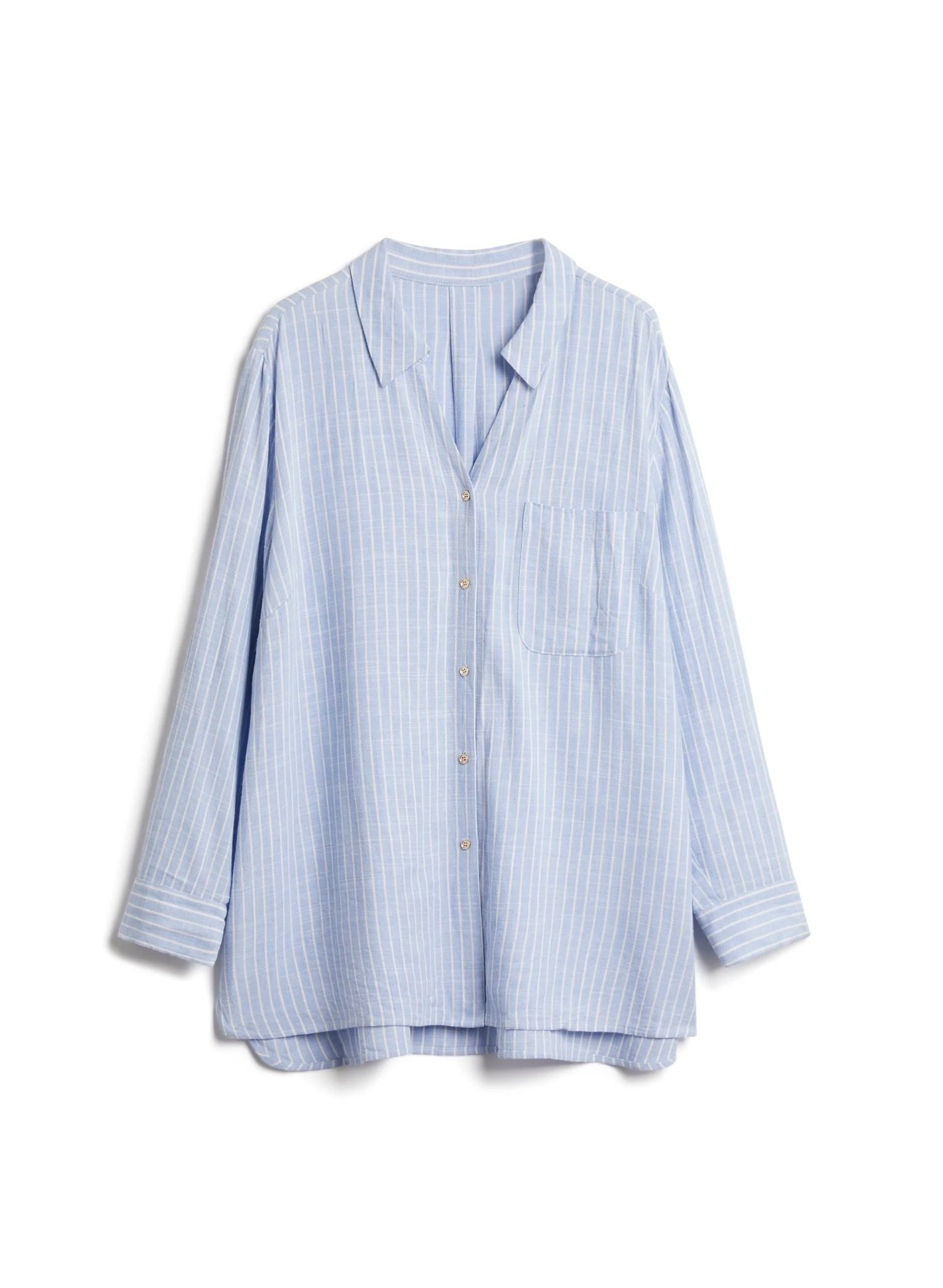 Stripe Print 3/4 Sleeve Shirt - Image 6