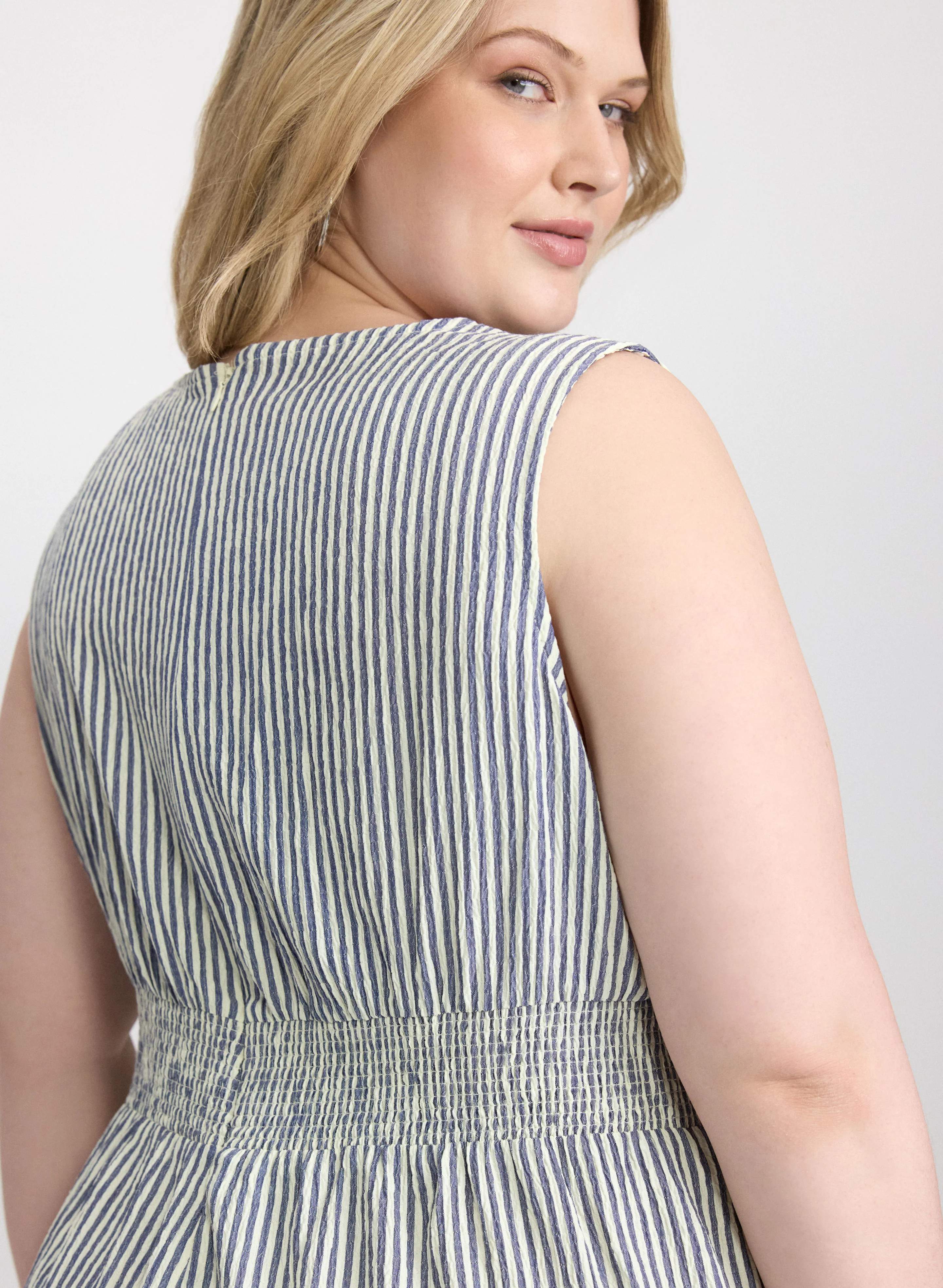 Stripe Print Jumpsuit - Image 5