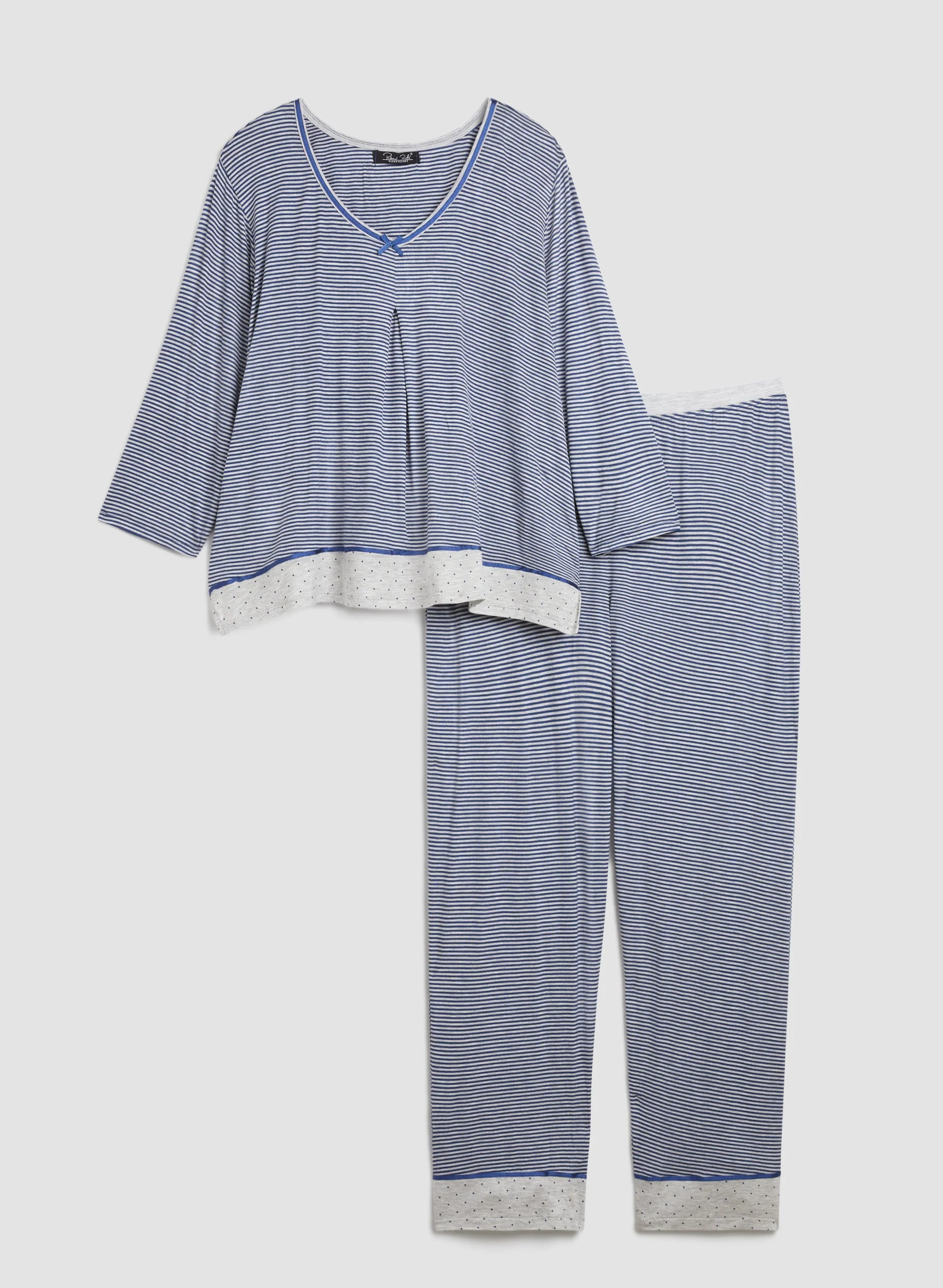 Stripe Print Pyjama Set - Image 6