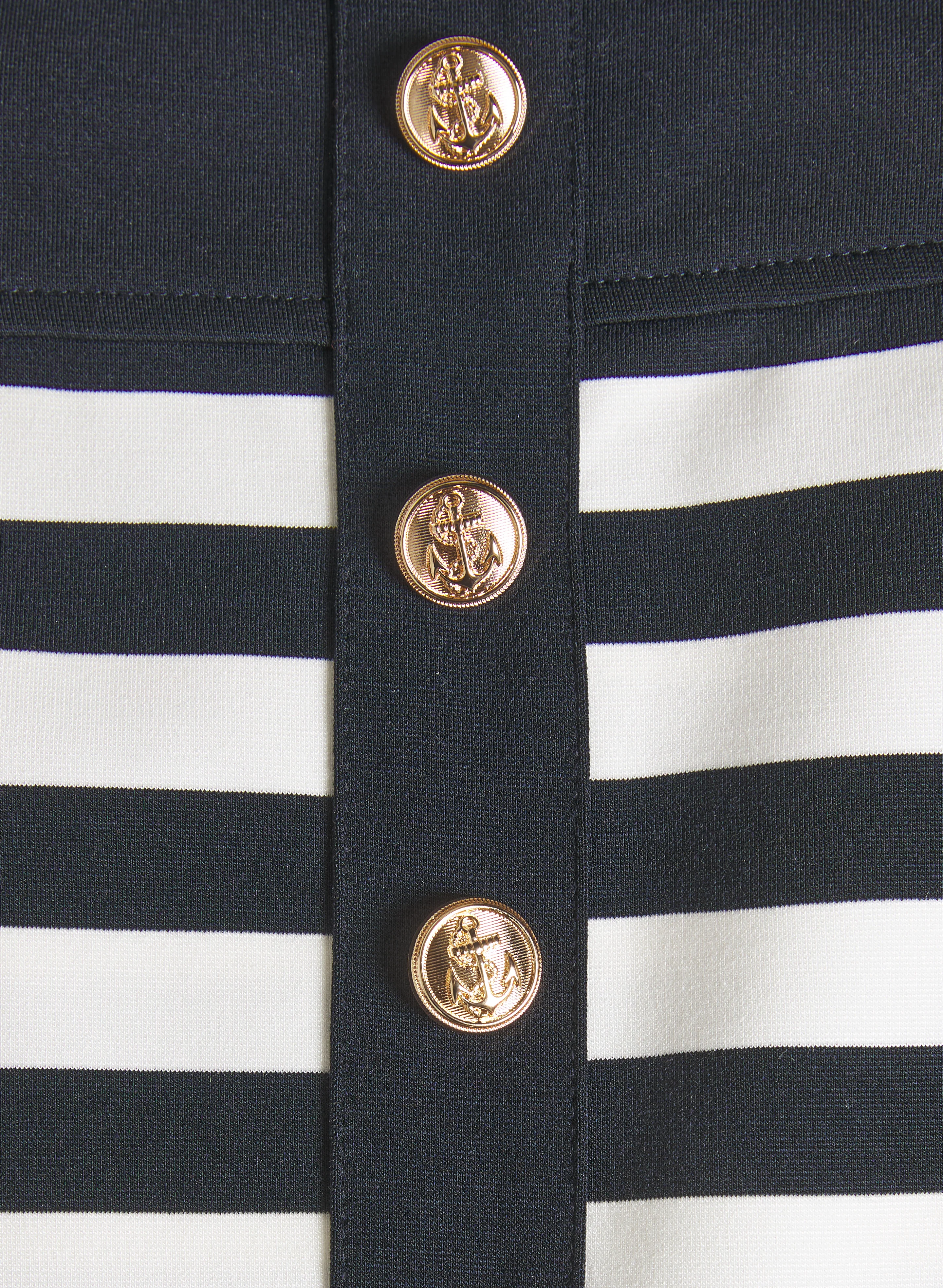 Striped A-Line Dress - Image 7