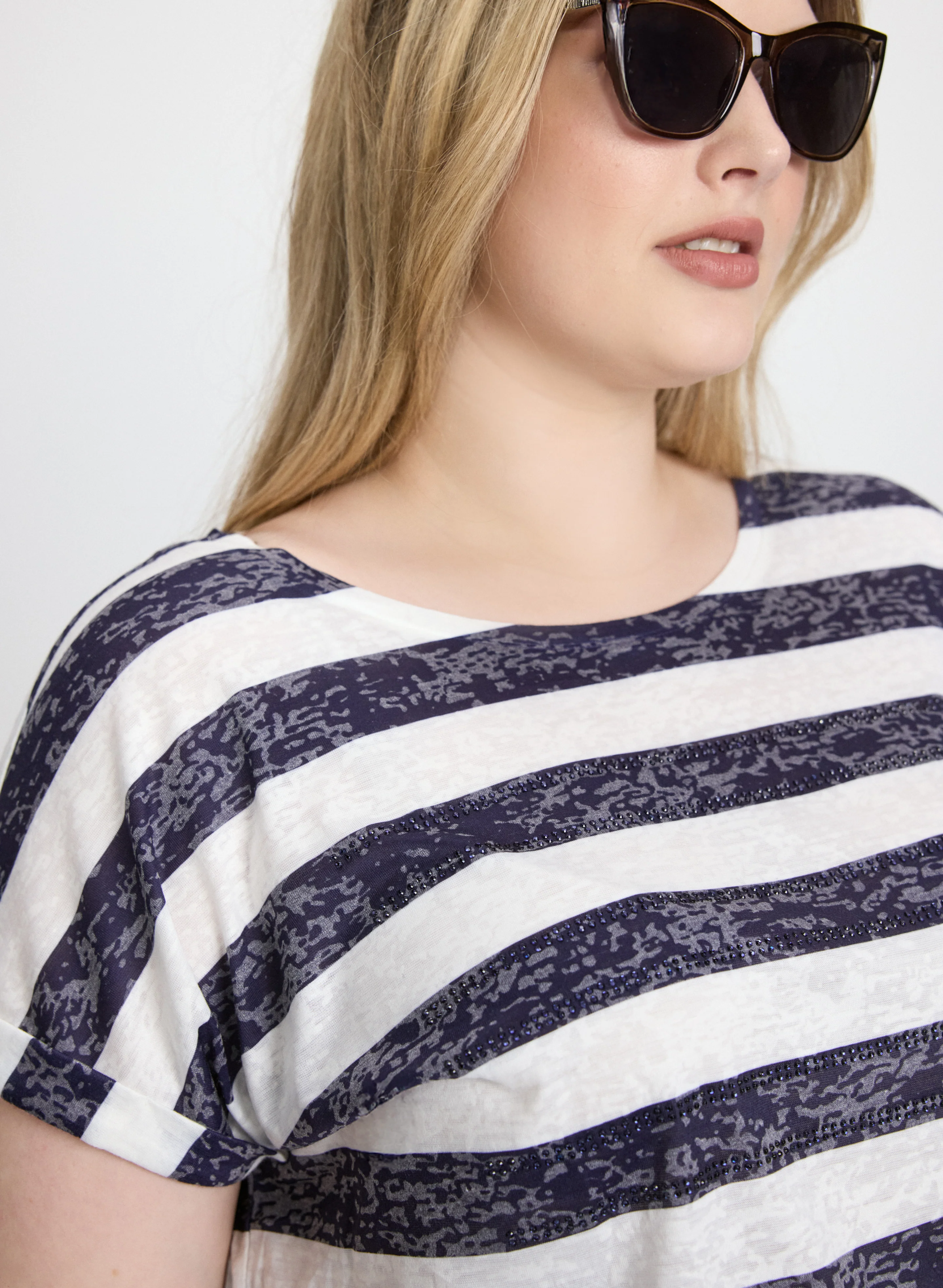 Striped Burnout T-Shirt - Image 5