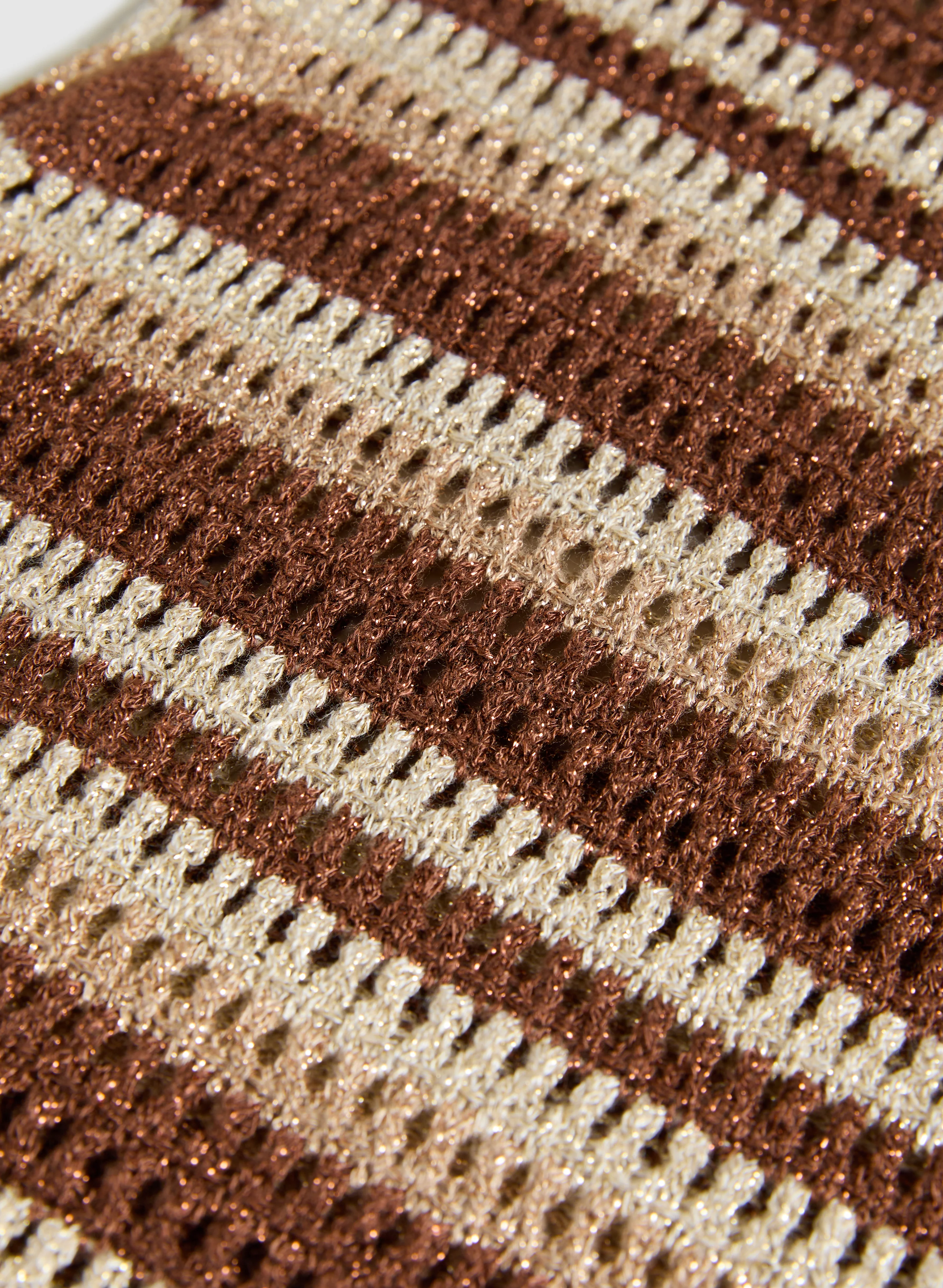 Striped Crochet Knit Top - Image 7