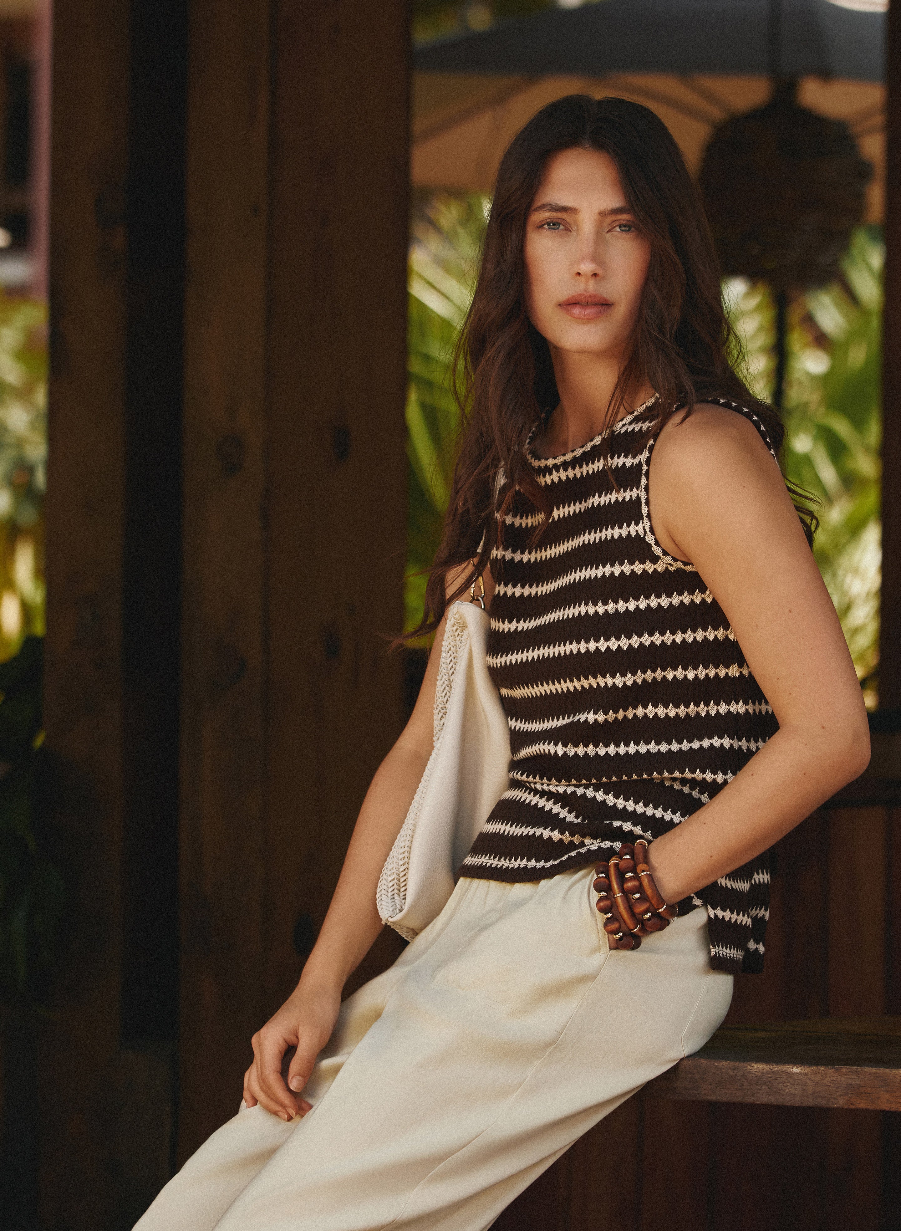 Stripe Crochet Cami - Image 2