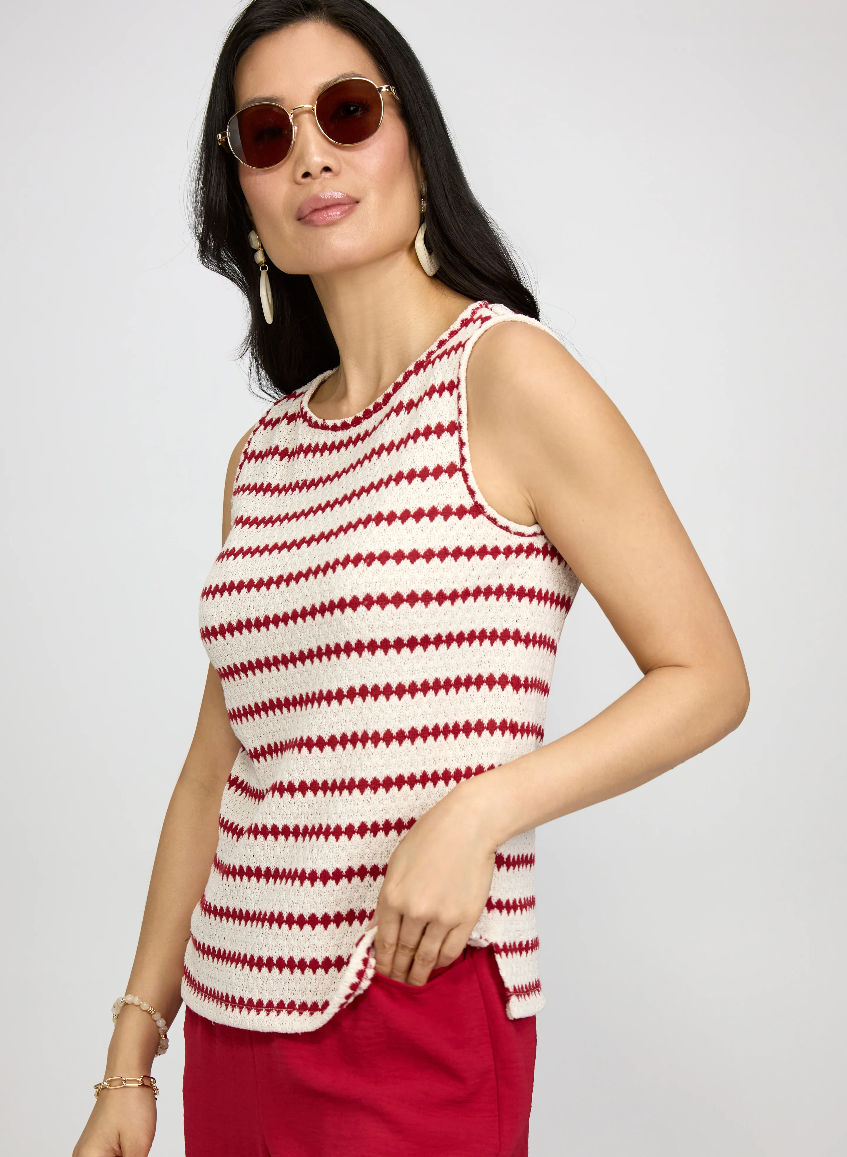 Stripe Crochet Cami - Image 2