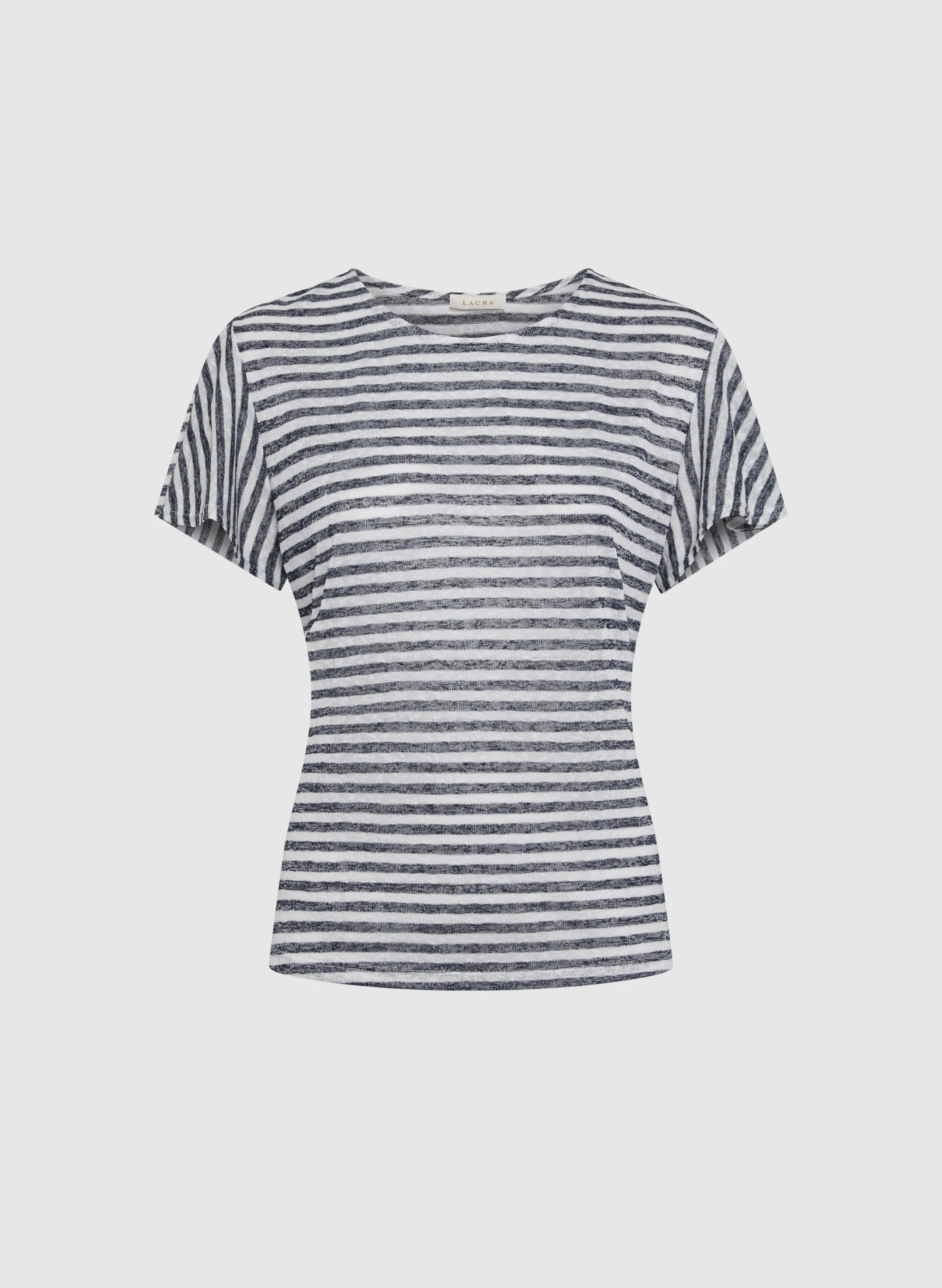 Striped Flare Sleeve T-Shirt - Image 6