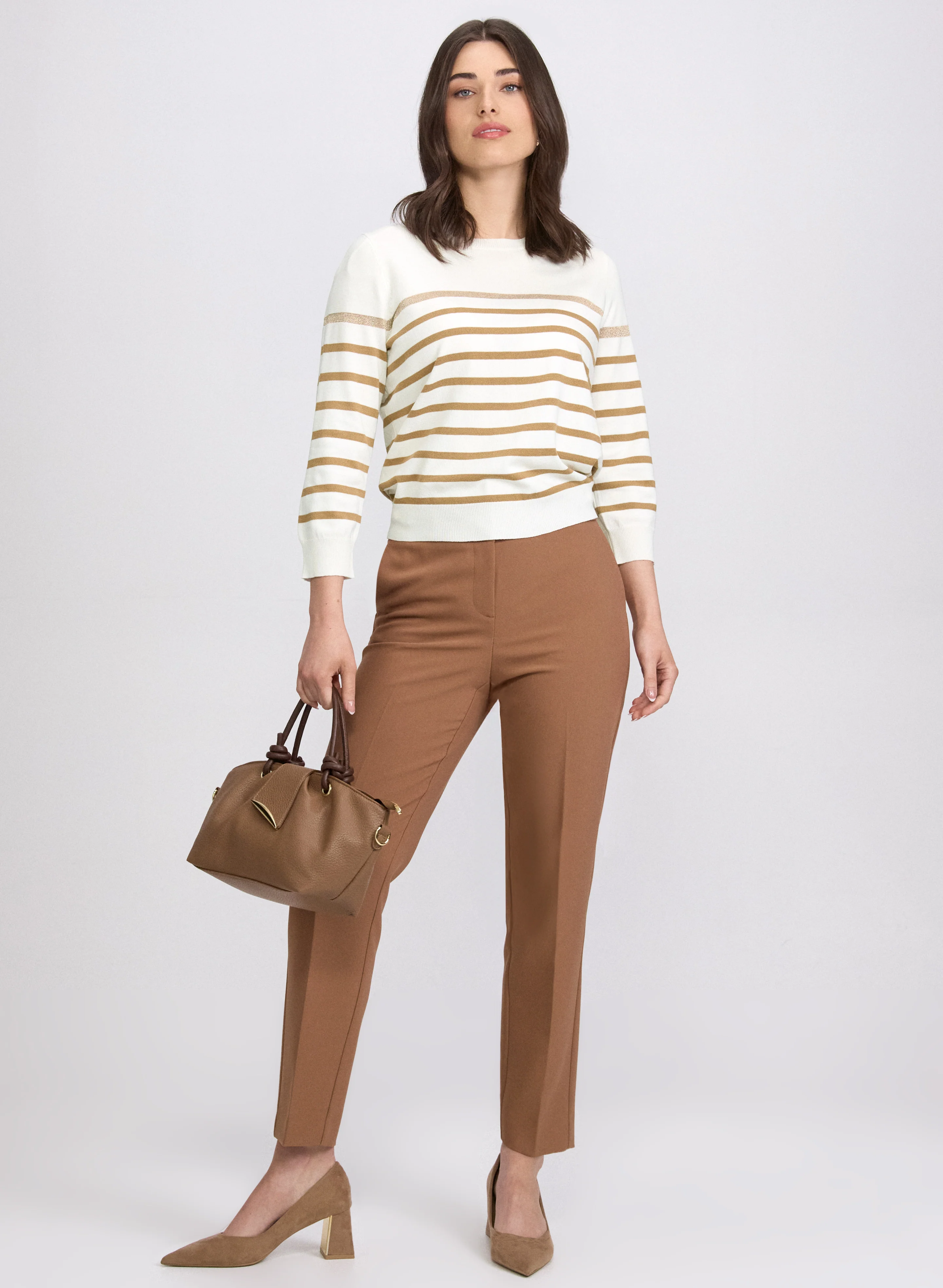 Striped Knit Pullover - Image 3