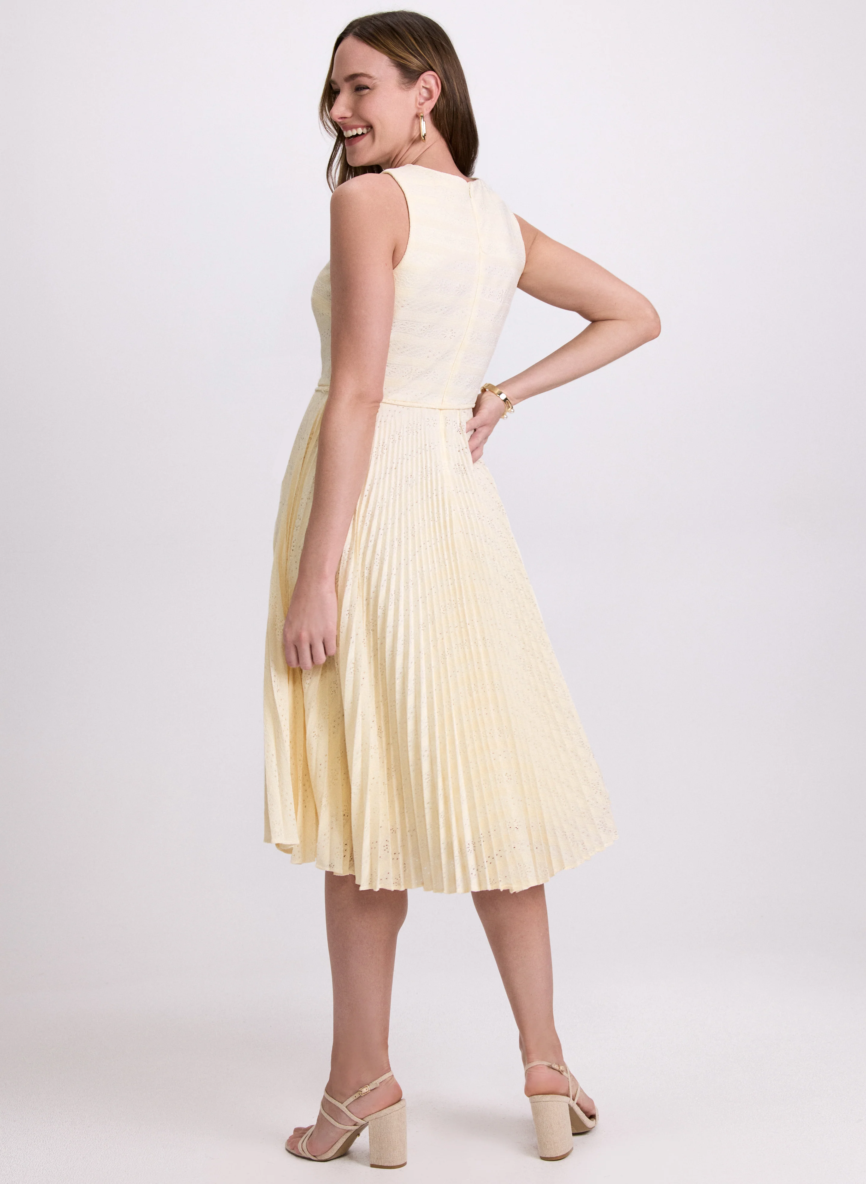 Striped Lace Dress - Image 4