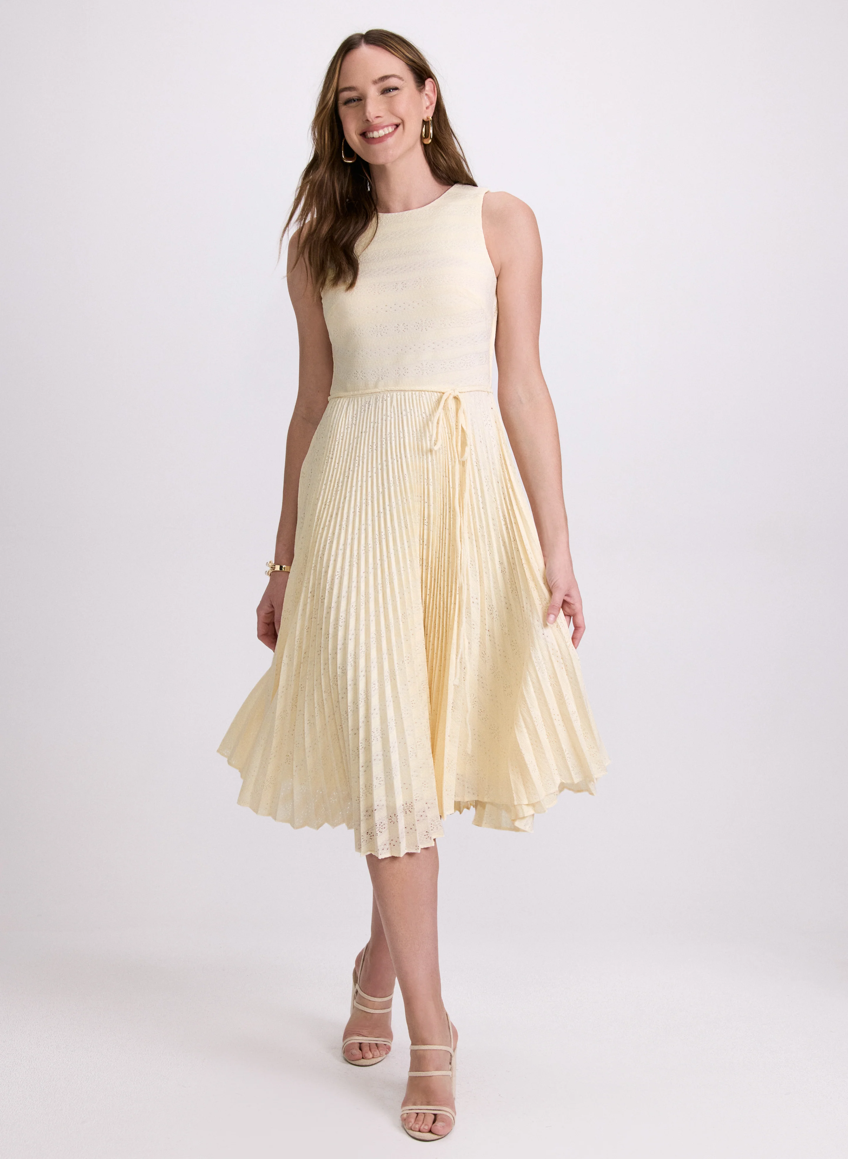Striped Lace Dress - Image 7
