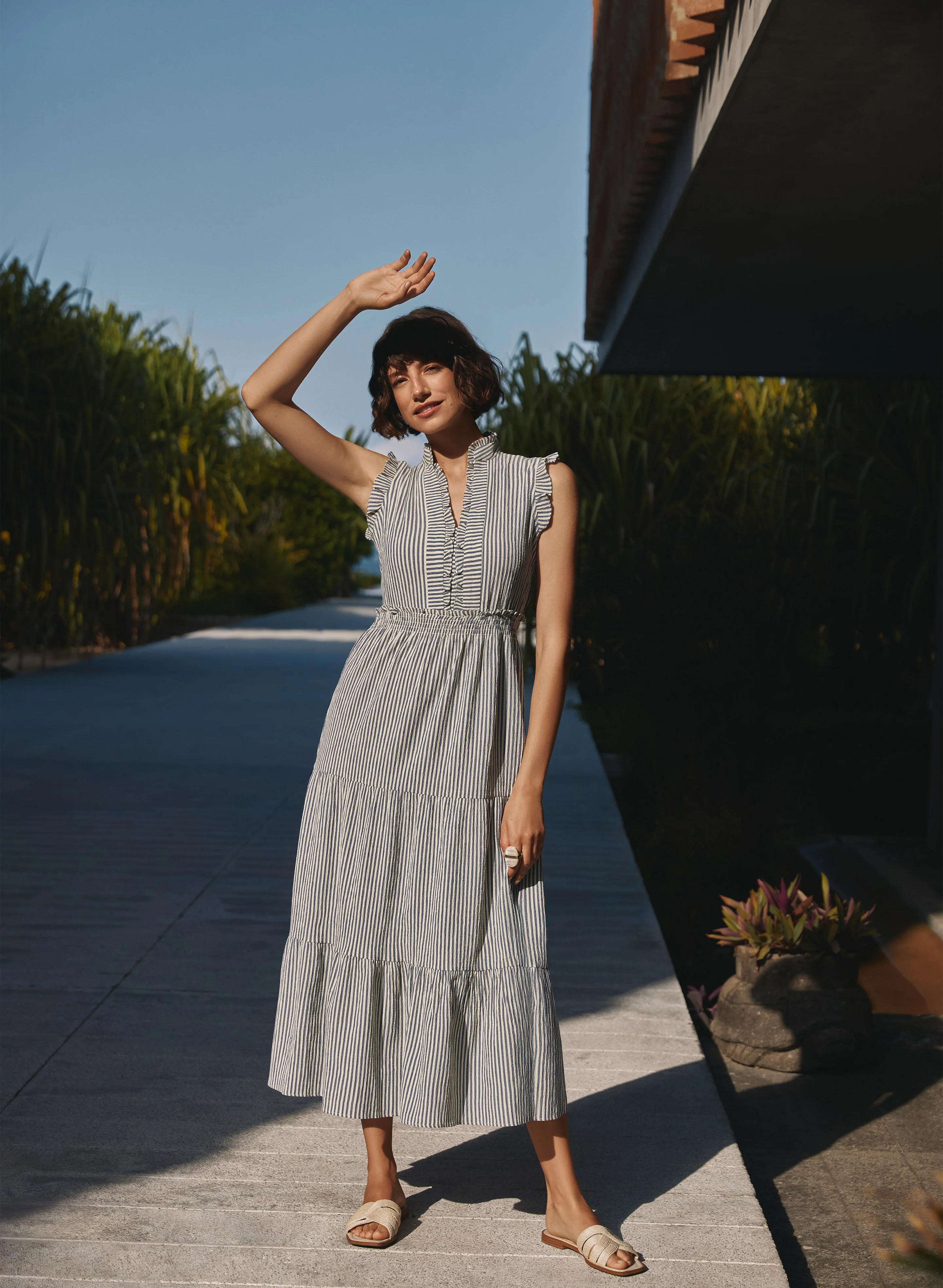 Striped Maxi Dress - Image 4
