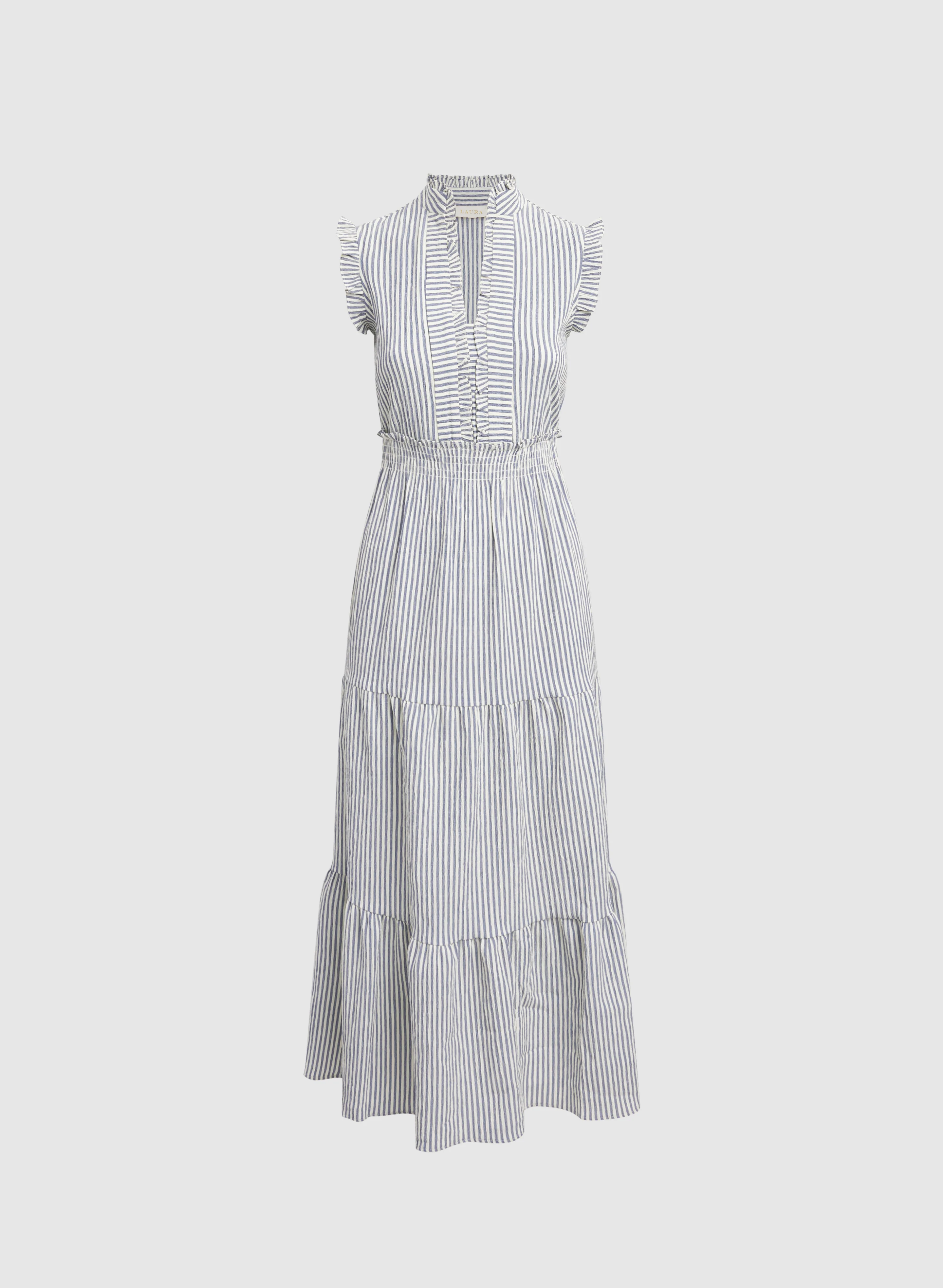 Striped Maxi Dress - Image 7