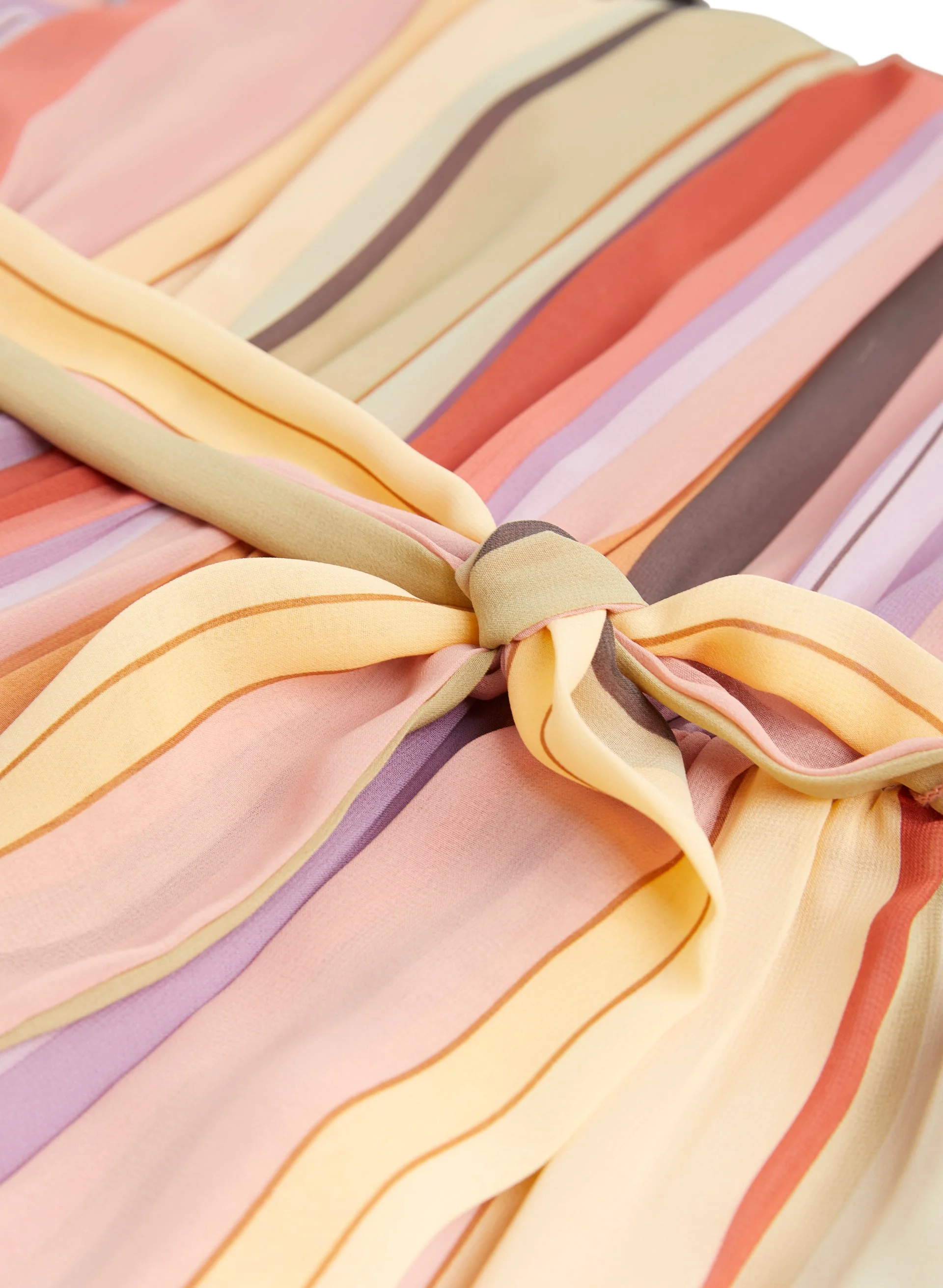 Striped Tiered Midi Dress - Image 7