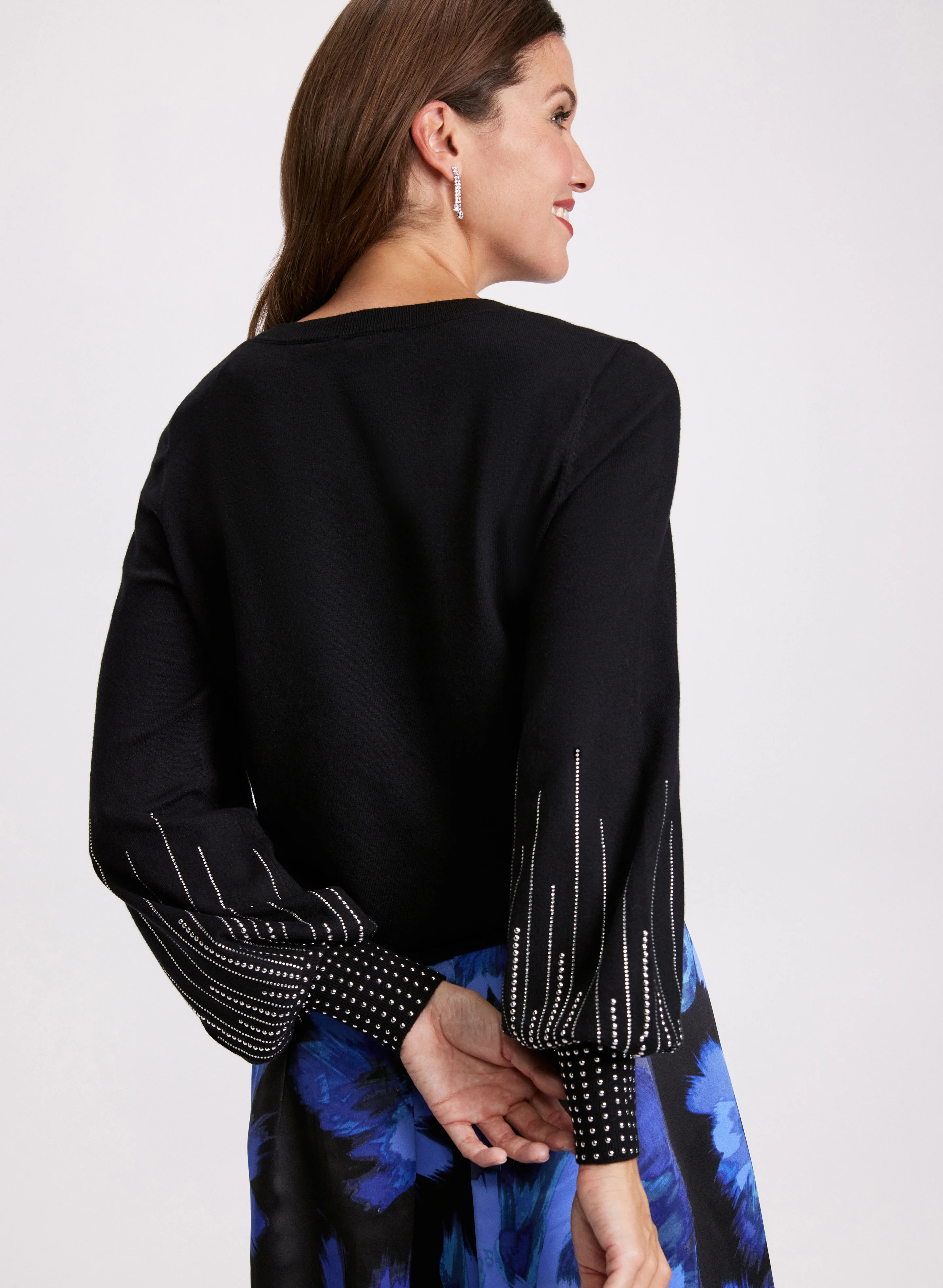 Stud Detail Knit Sweater - Image 4