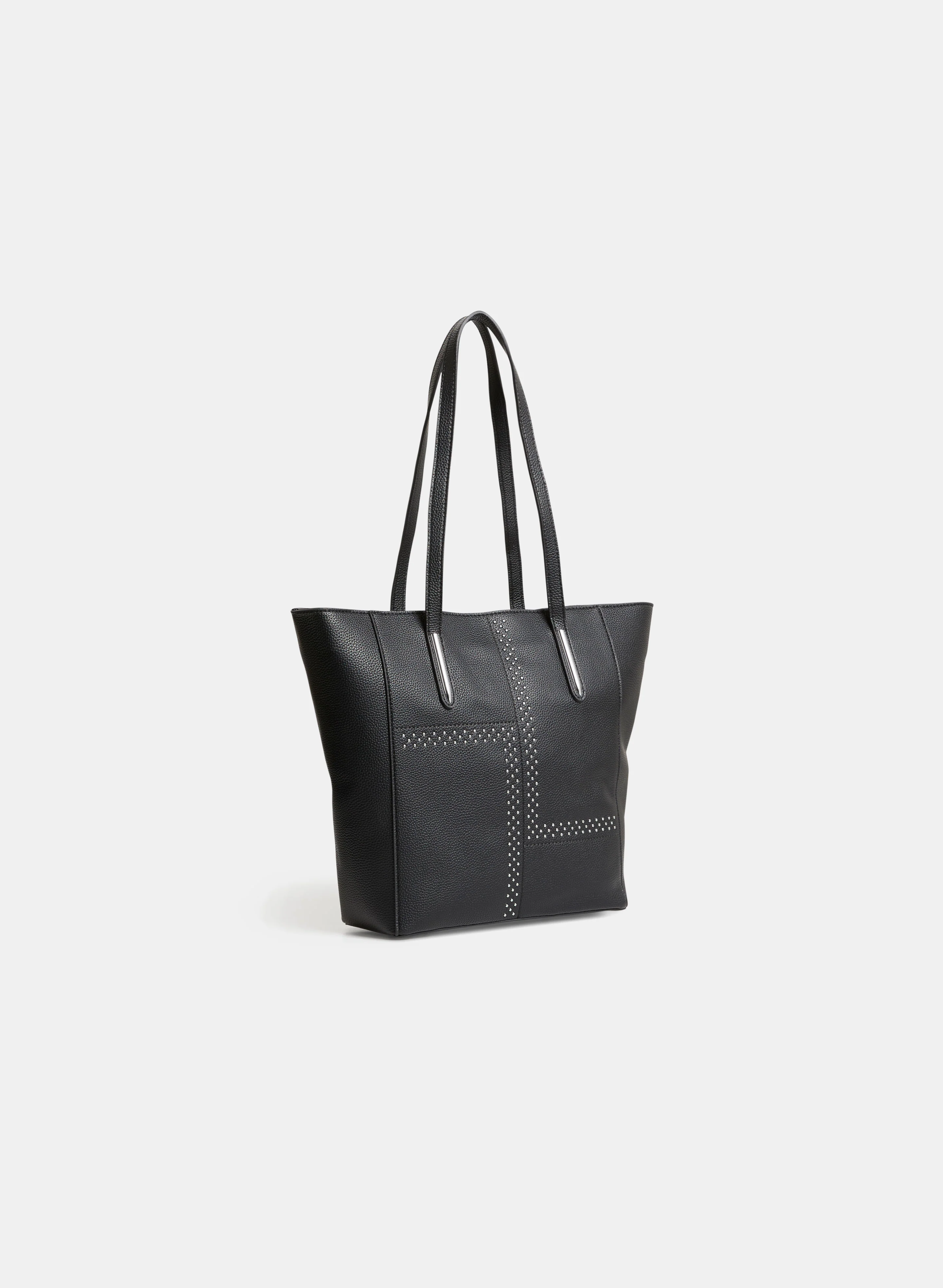Stud Detail Vegan Leather Tote Bag - Image 3