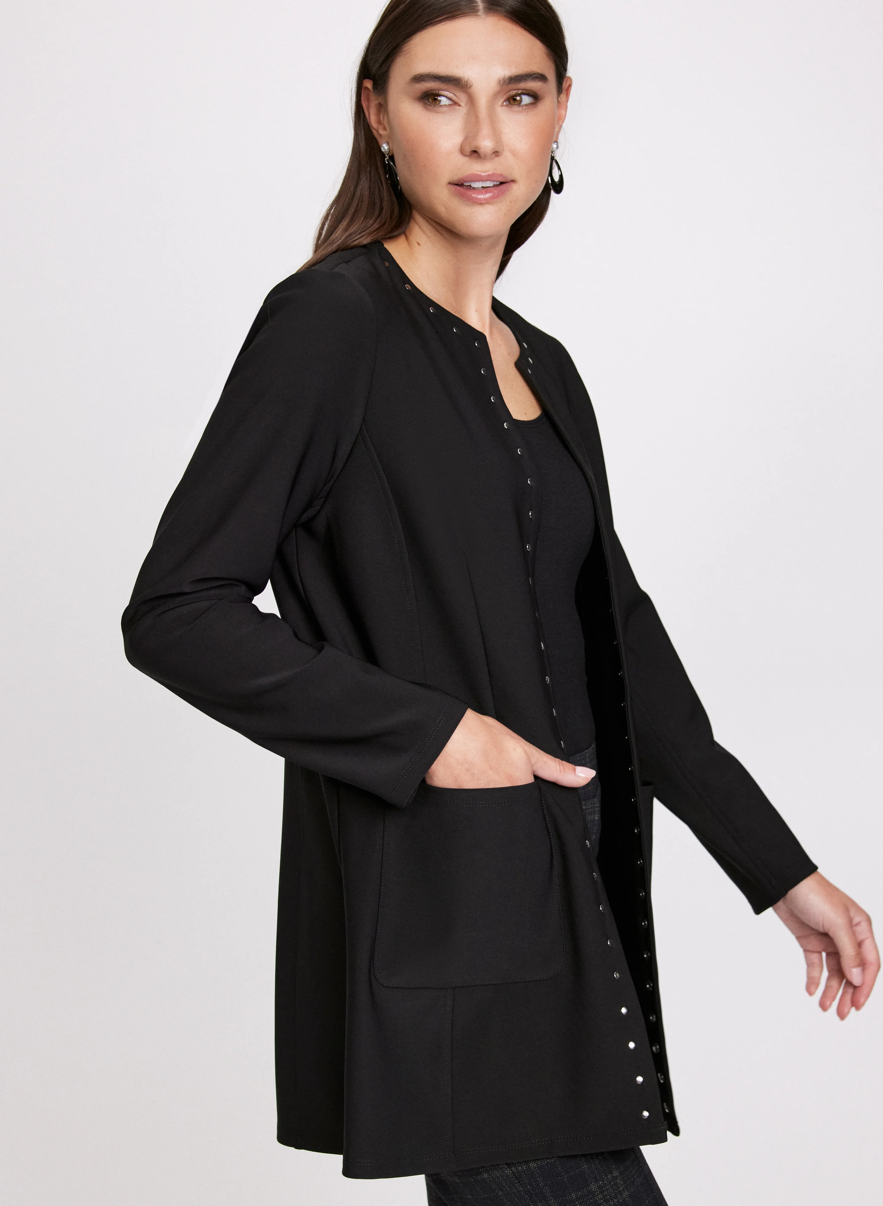 Stud Trim Cardigan - Image 2