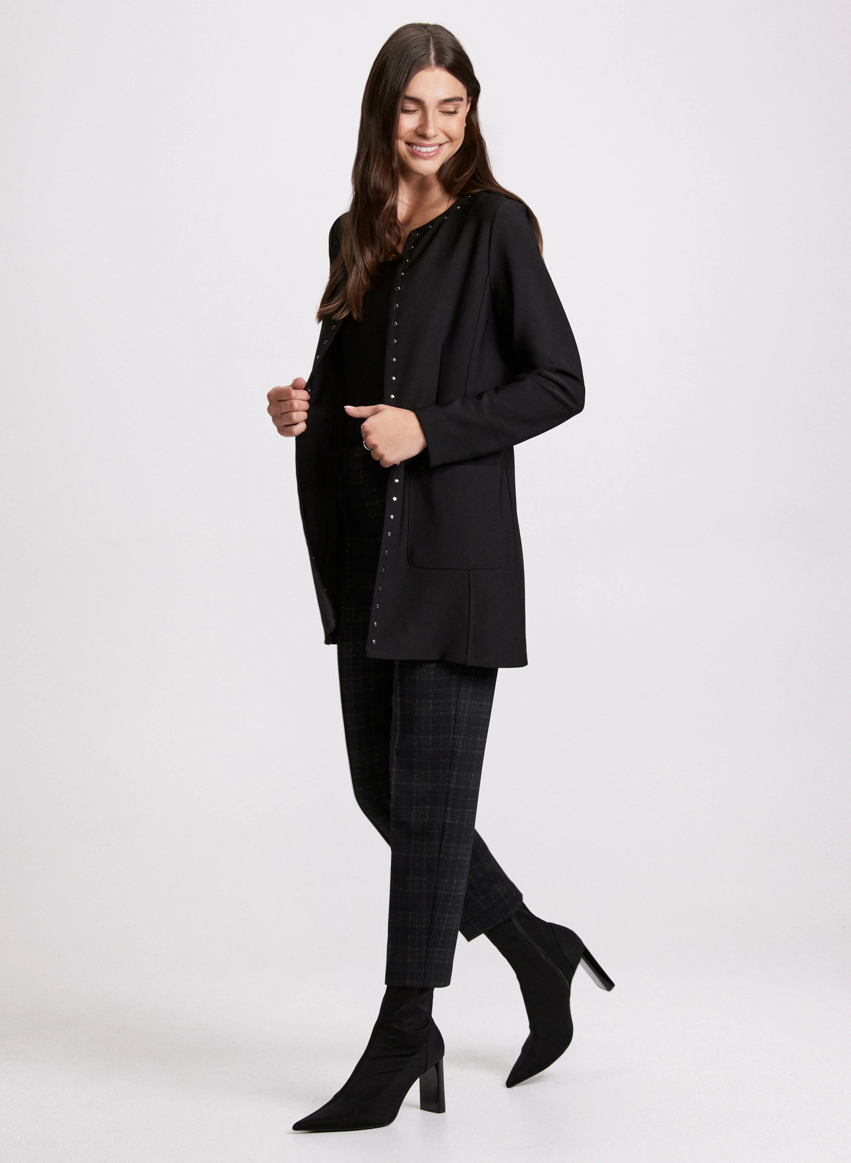 Stud Trim Cardigan - Image 3