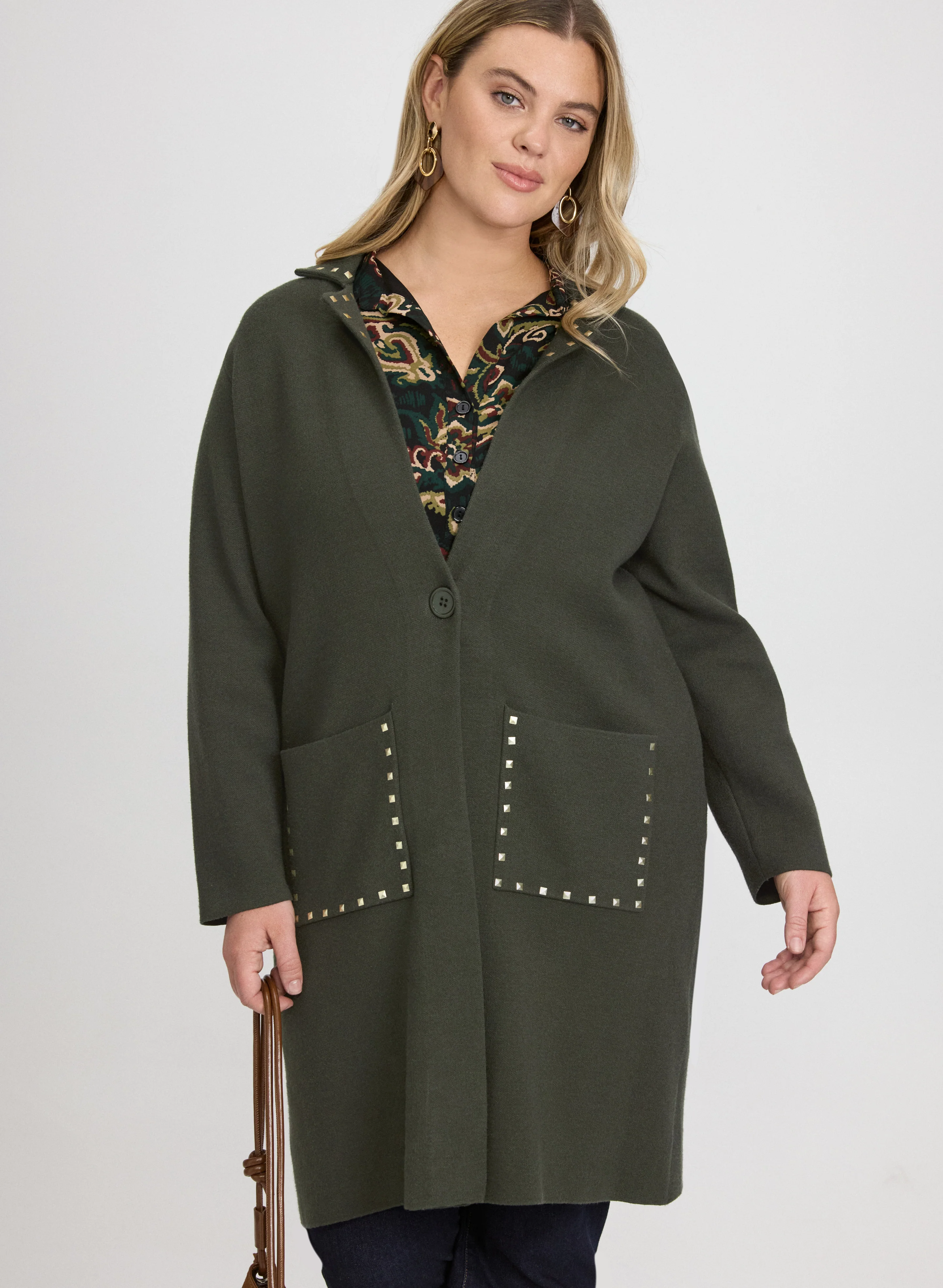 Studded Knit Cardigan - Image 4